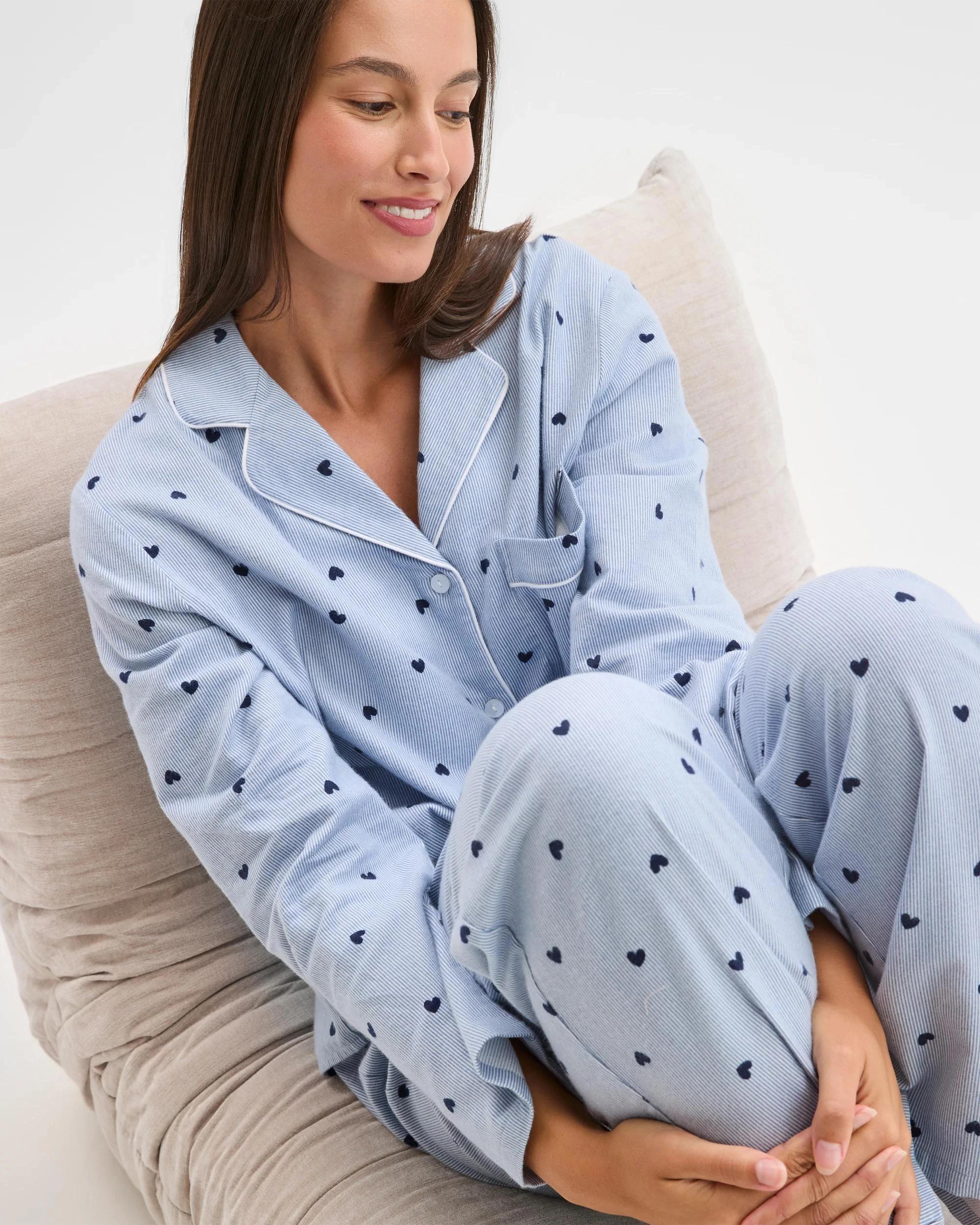 3 Target Woman Australian Cotton Flannelette Pyjama Set HEART, 3 of 6