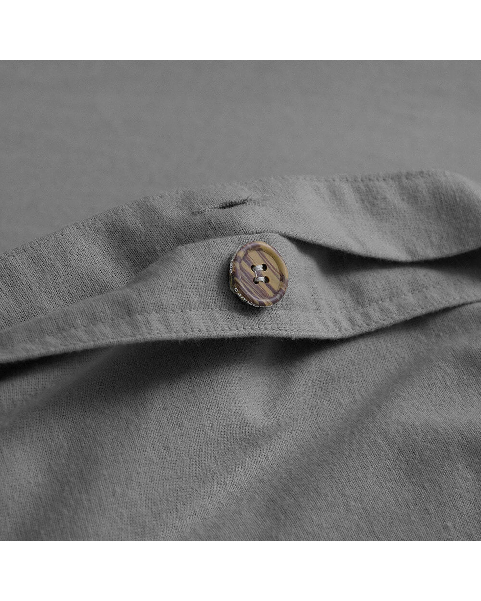 2 Canningvale Cozi Cotton Flannelette Quilt Bed Bedding Cover Set Ash King - Grey, 2 of 3