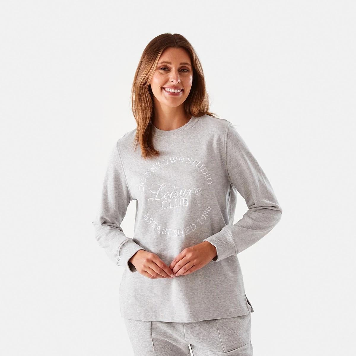 1 Relaxed Printed Sweatshirt Lsure Clb, 1 of 6