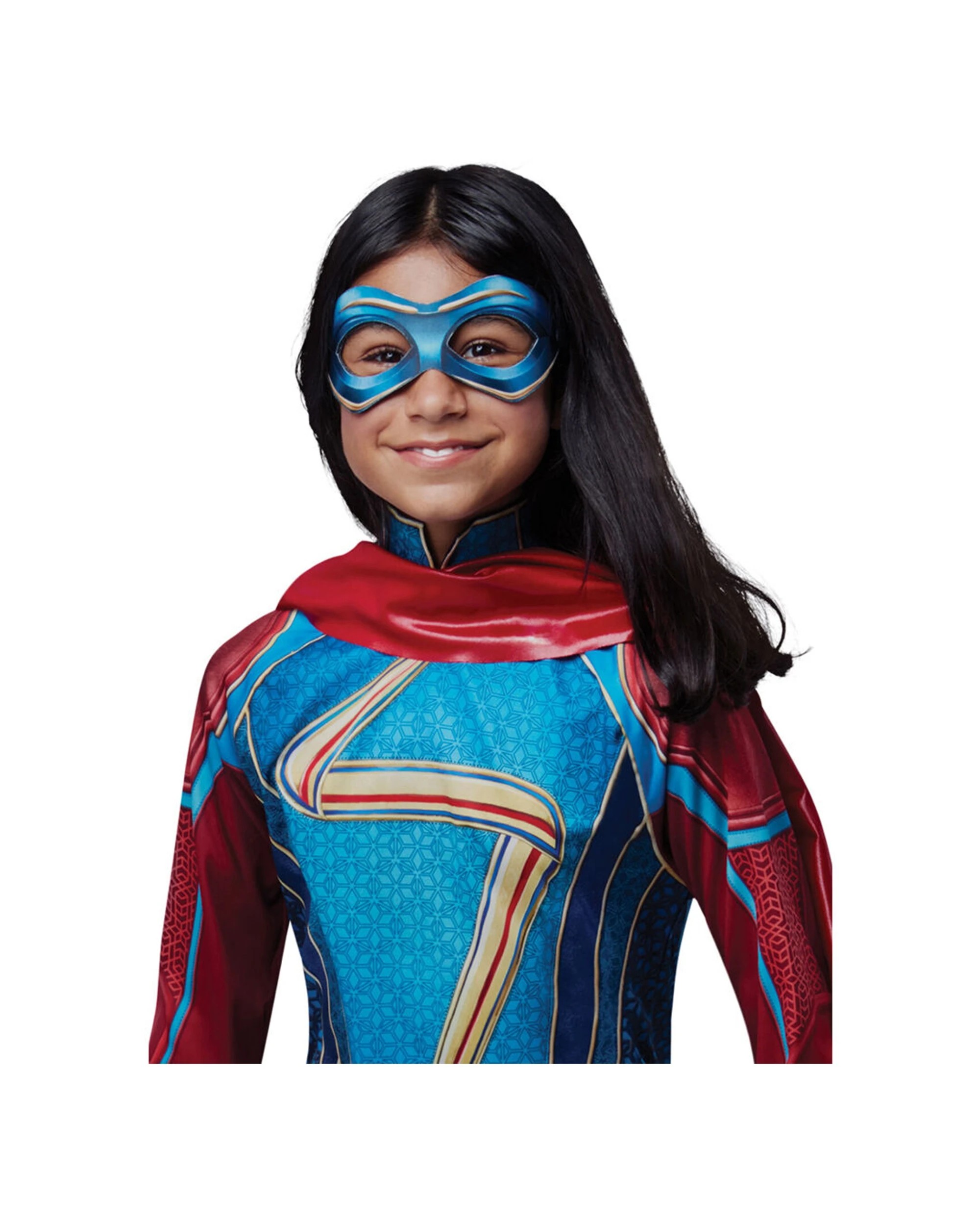 2 Marvel Ms Marvel Classic Girls Dress Up Costume - Red, 2 of 3
