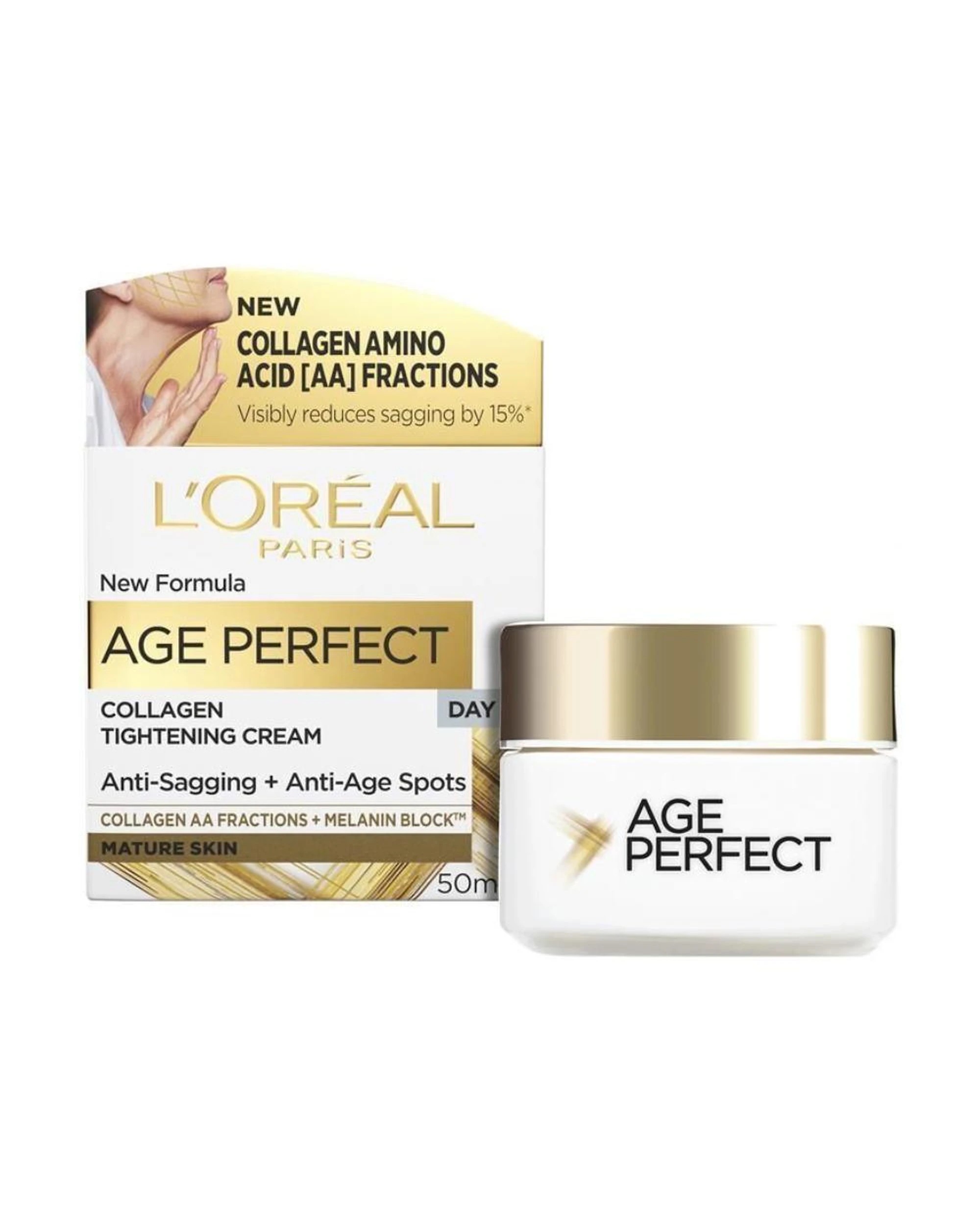 2 L'Oreal Paris Age Perfect Collagen Tightening Day & Night Cream 50mL Duo, 2 of 3