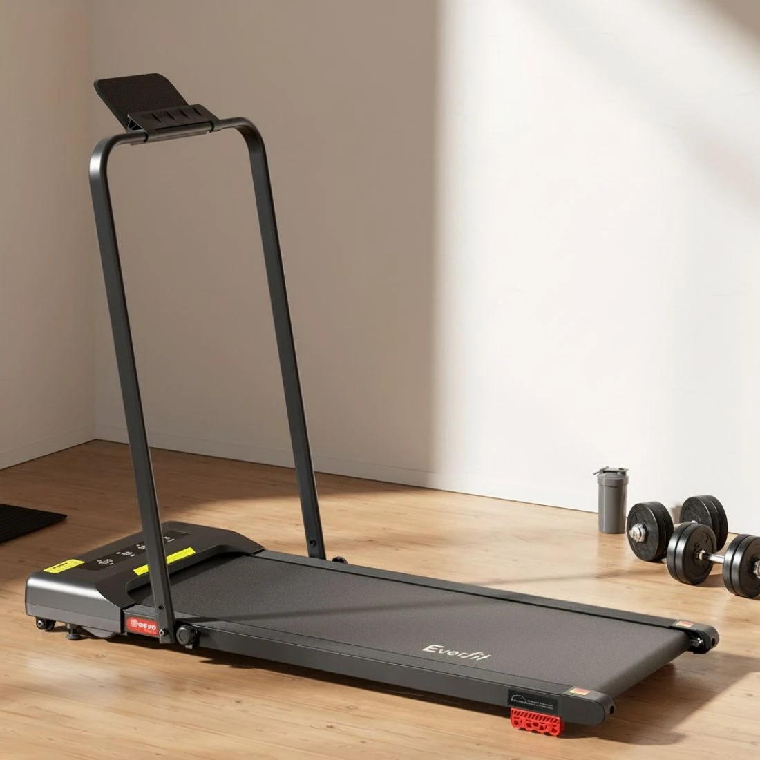 4 Everfit Treadmill Electric Walking Pad Incline Under Desk 380mm - Black, 4 of 10