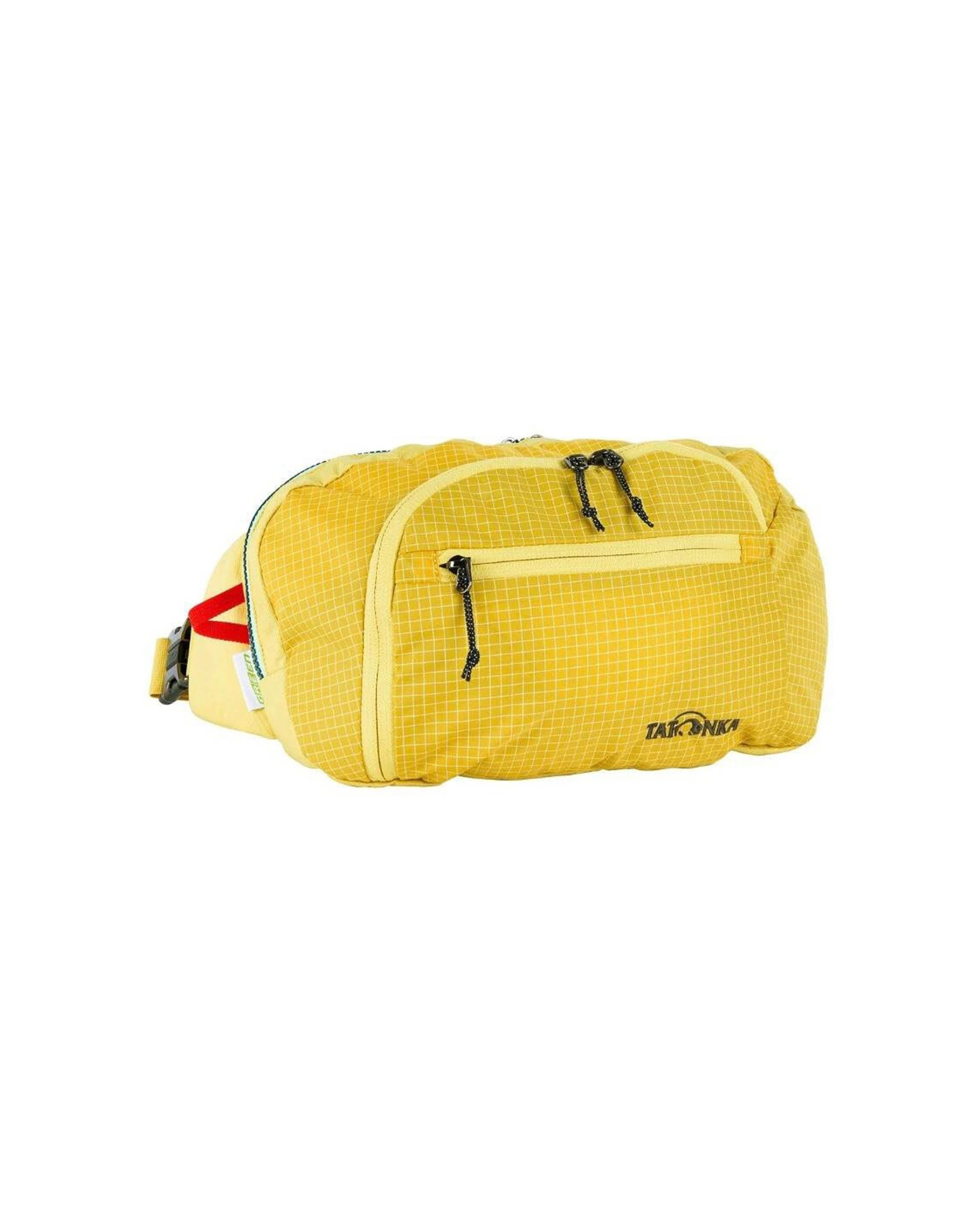 1 Tatonka 5L Hip Shoulder Back Sling Pack Bag Padded AirMesh Back Panel Zip Pocket - Yellow, 1 of 2