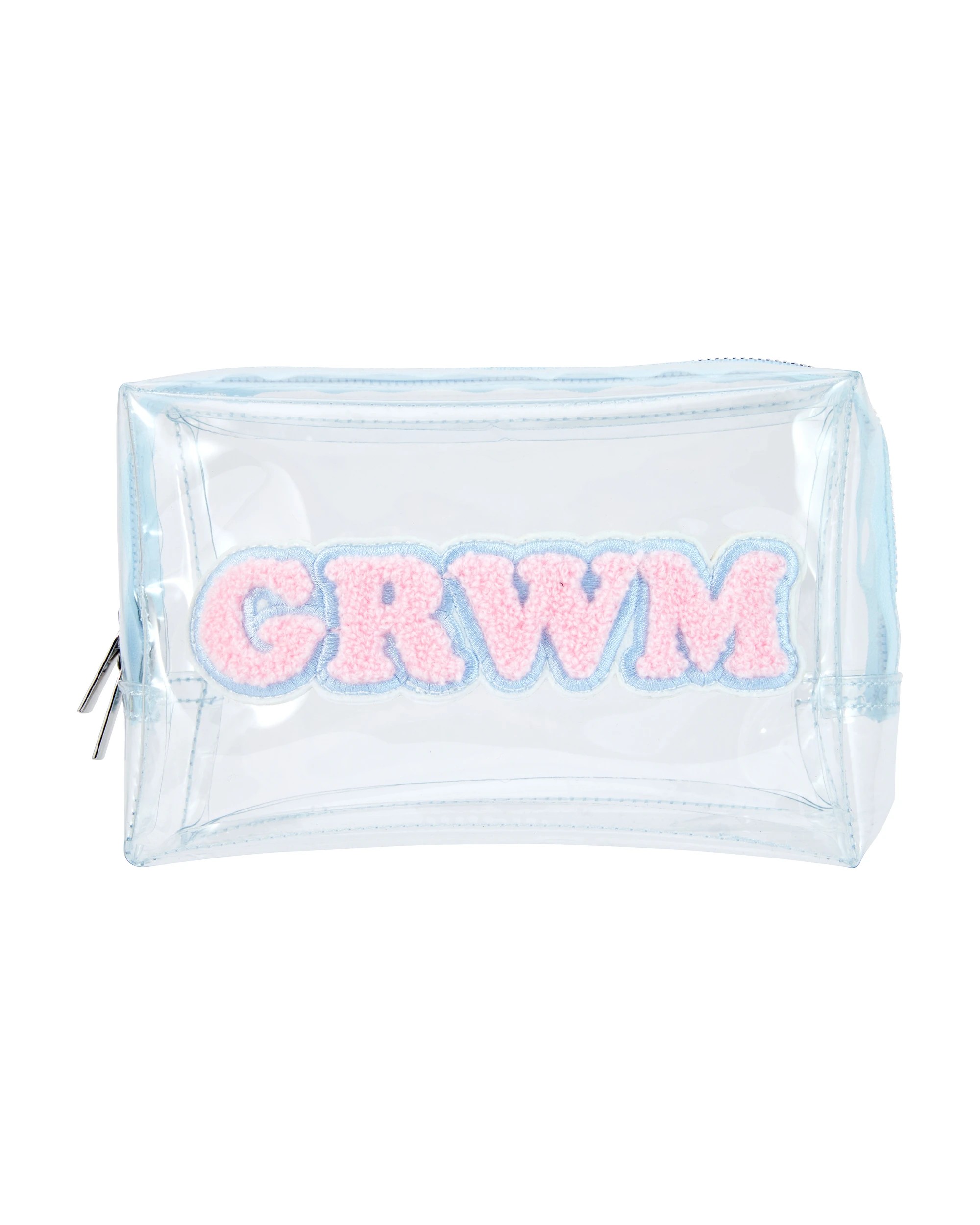 3 OXX Cosmetics Makeup Bag - Slogan, Blue and Pink, 3 of 4