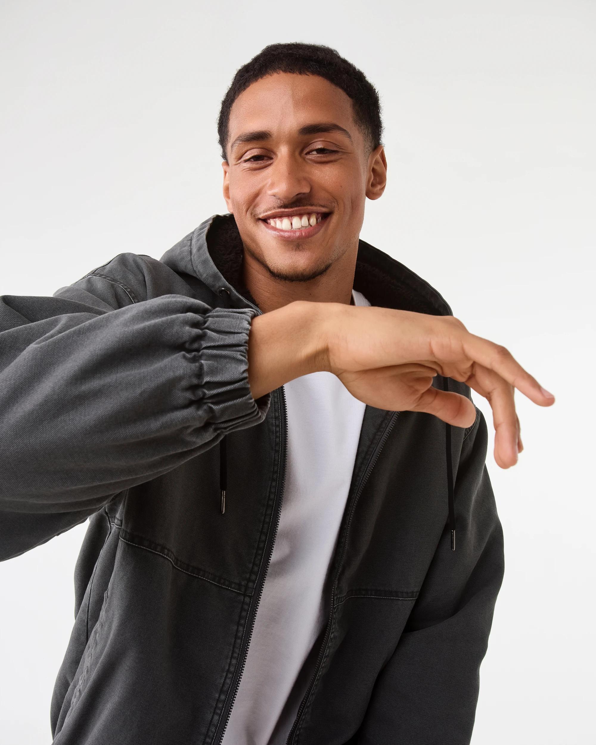 5 Washed Bomber Jacket Black, 5 of 7