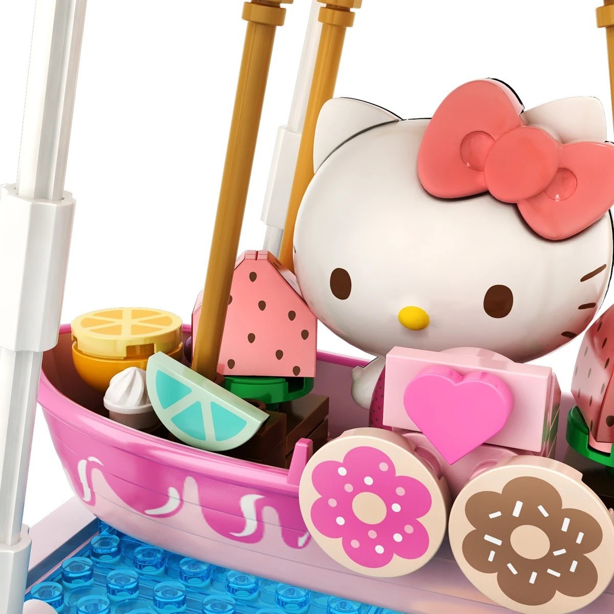 5 Hello Kitty and Friends YuMe Blocks: Summer Wunderland Series Hello Kitty Donut Ship, 5 of 7