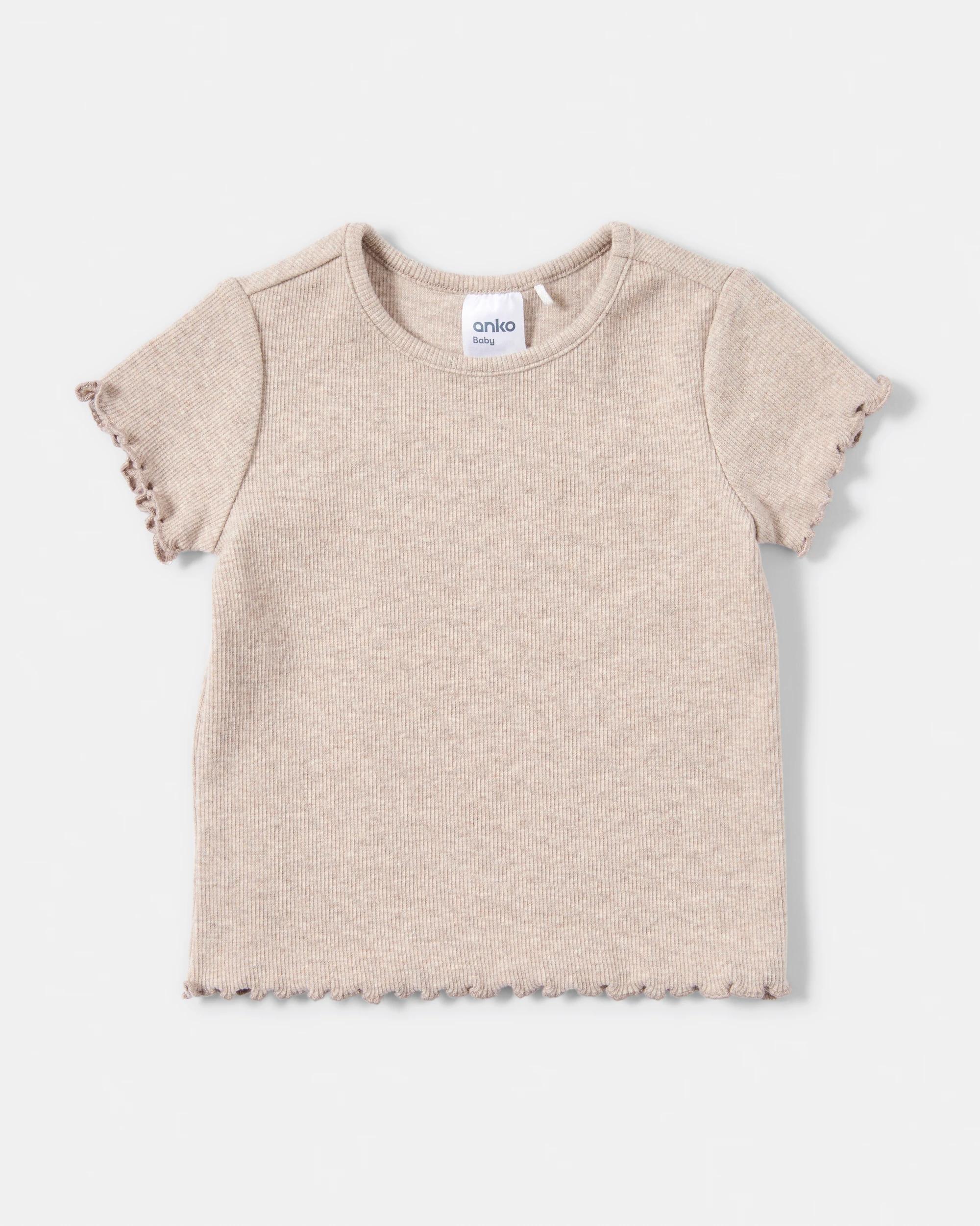 4 3 Pack Australian Cotton Short Sleeve Ribbed T-shirt Pink Lbug, 4 of 8