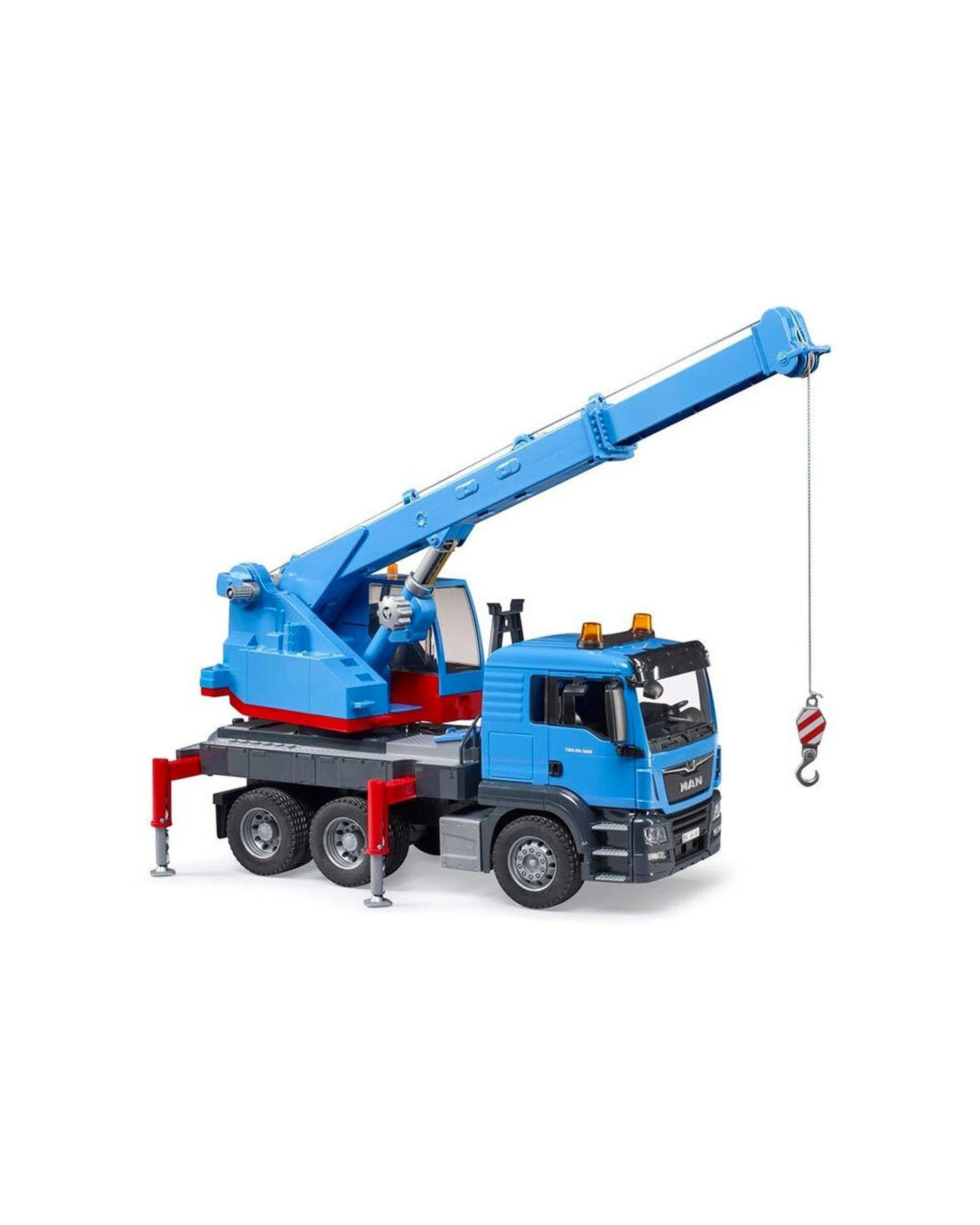 2 Bruder Man Tgs Crane Truck 1 16 Scale Model Kids Toy 4 Years Plus - Blue, 2 of 2