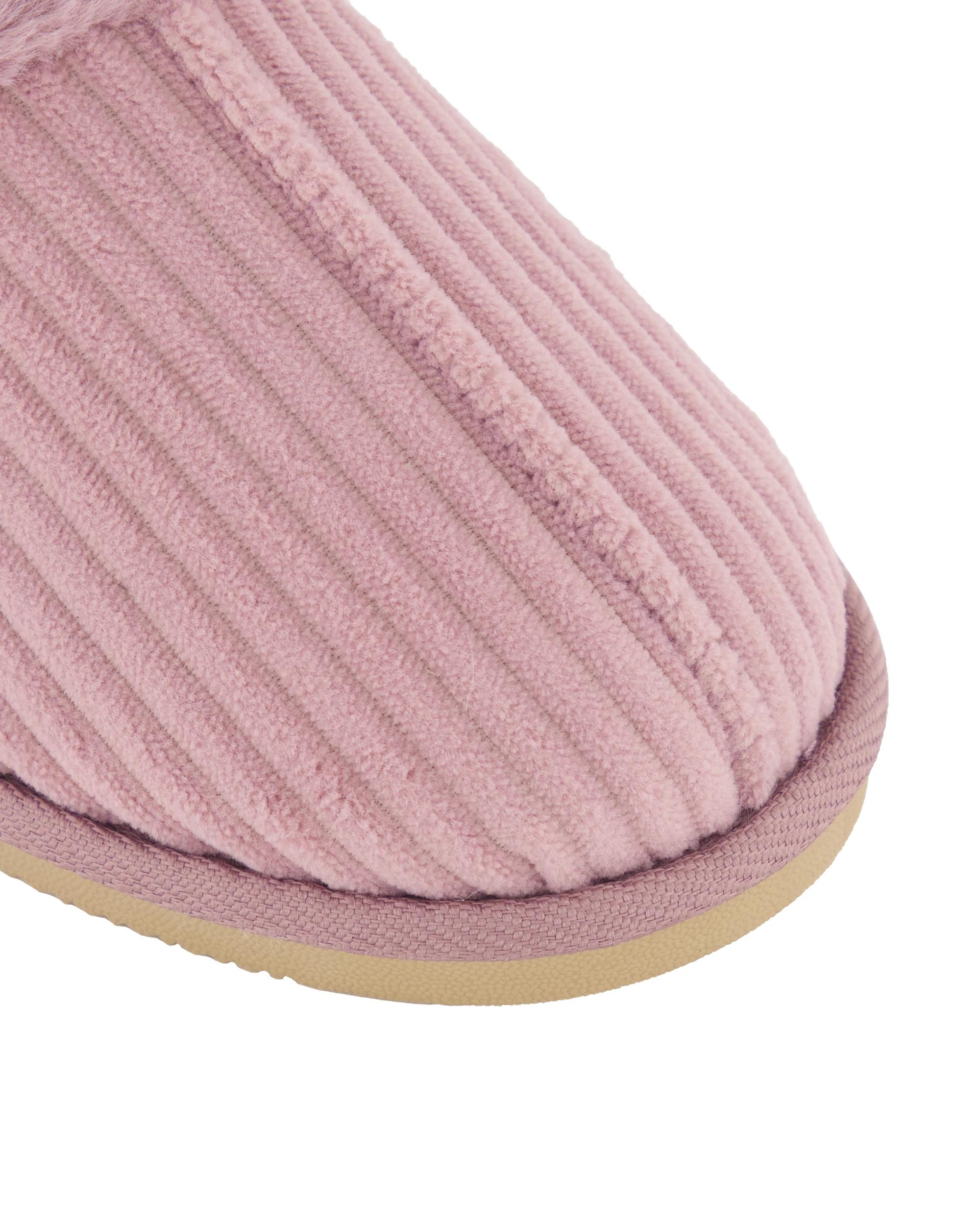 3 Melange Faux Fur Scuffs Rose, 3 of 3