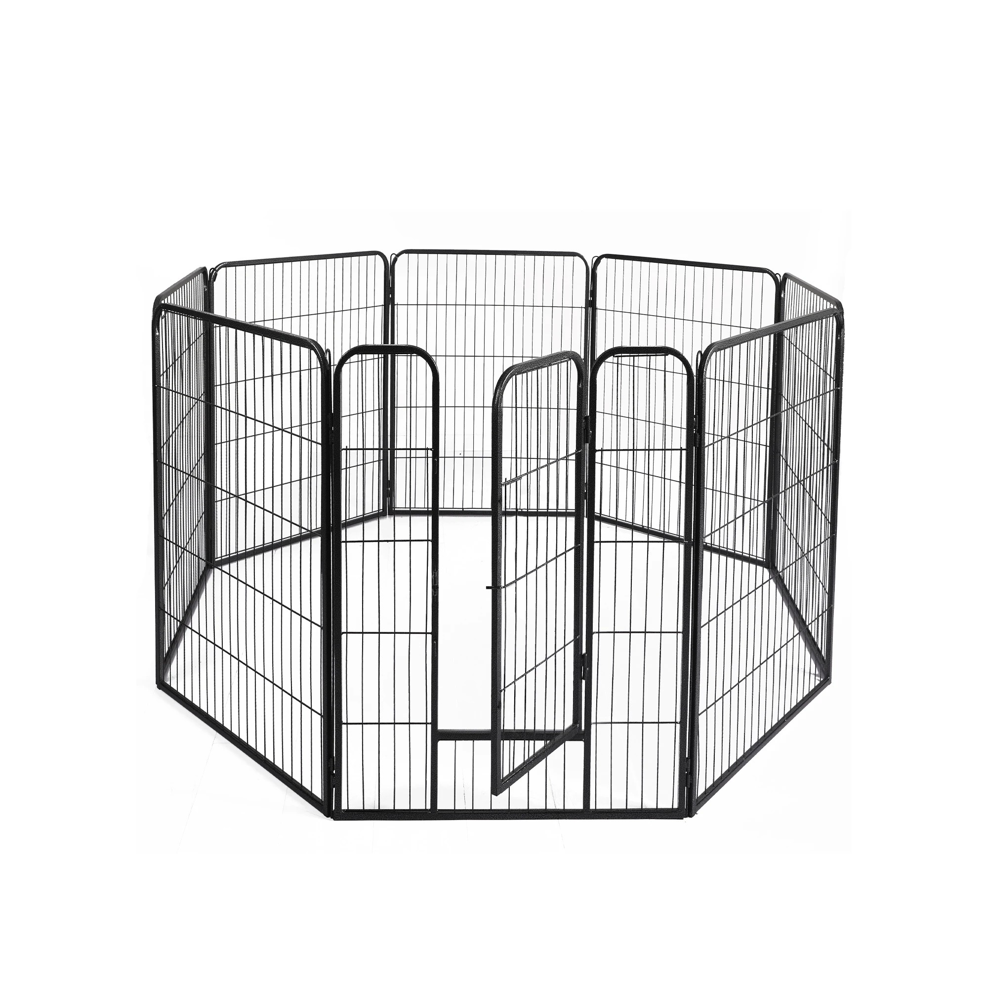 1 Pawz 32 Inch 8 Panel Pet Playpen - Black, 1 of 4