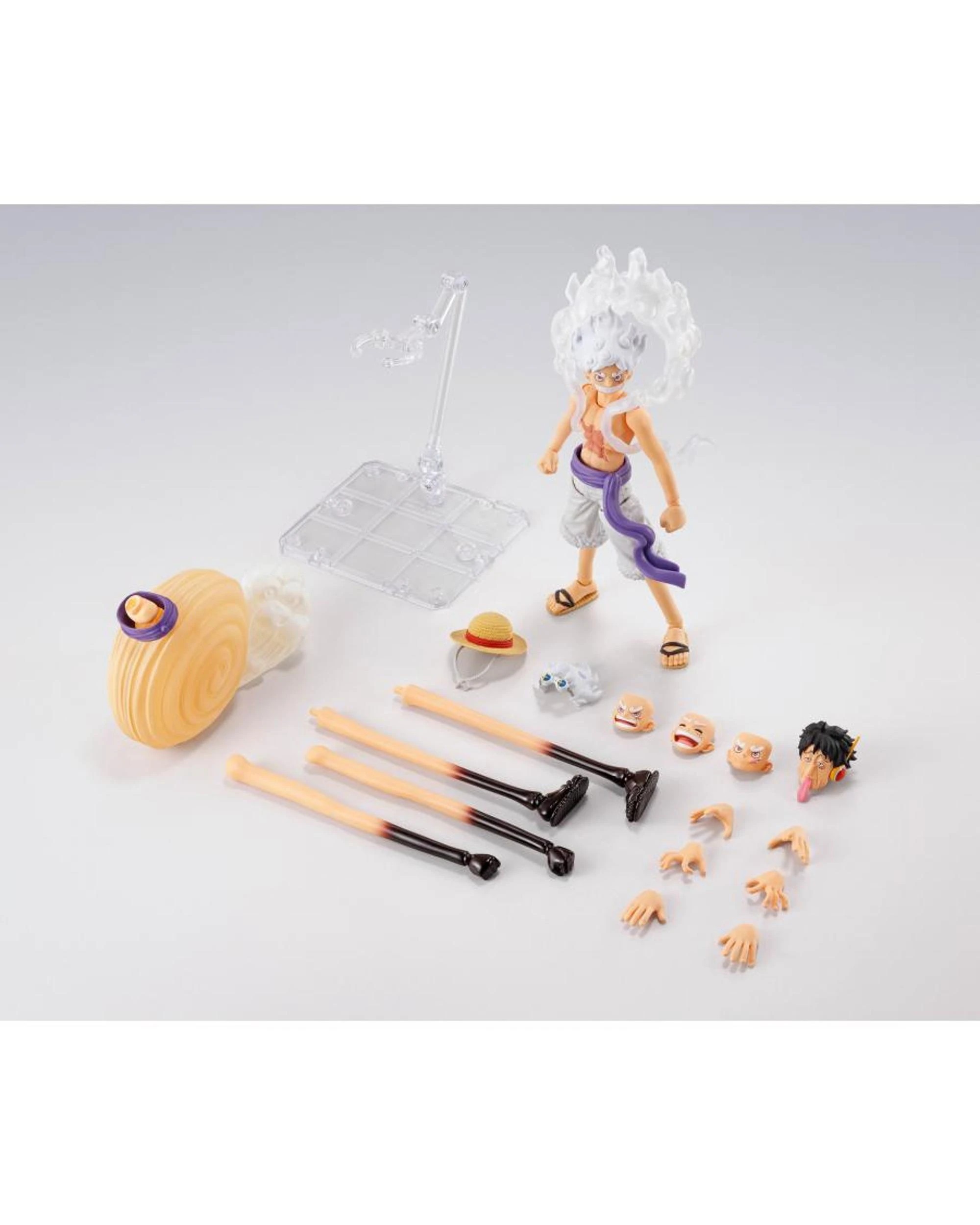 8 Tamashii Nations S.H.Figurarts One Piece Monkey D Luffy Gear 5 Future Island Egghead Figure, 8 of 9