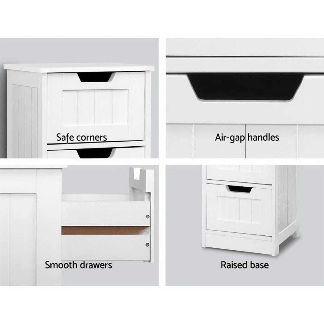 6 Artiss 4 Chest of Drawers - White, 6 of 8