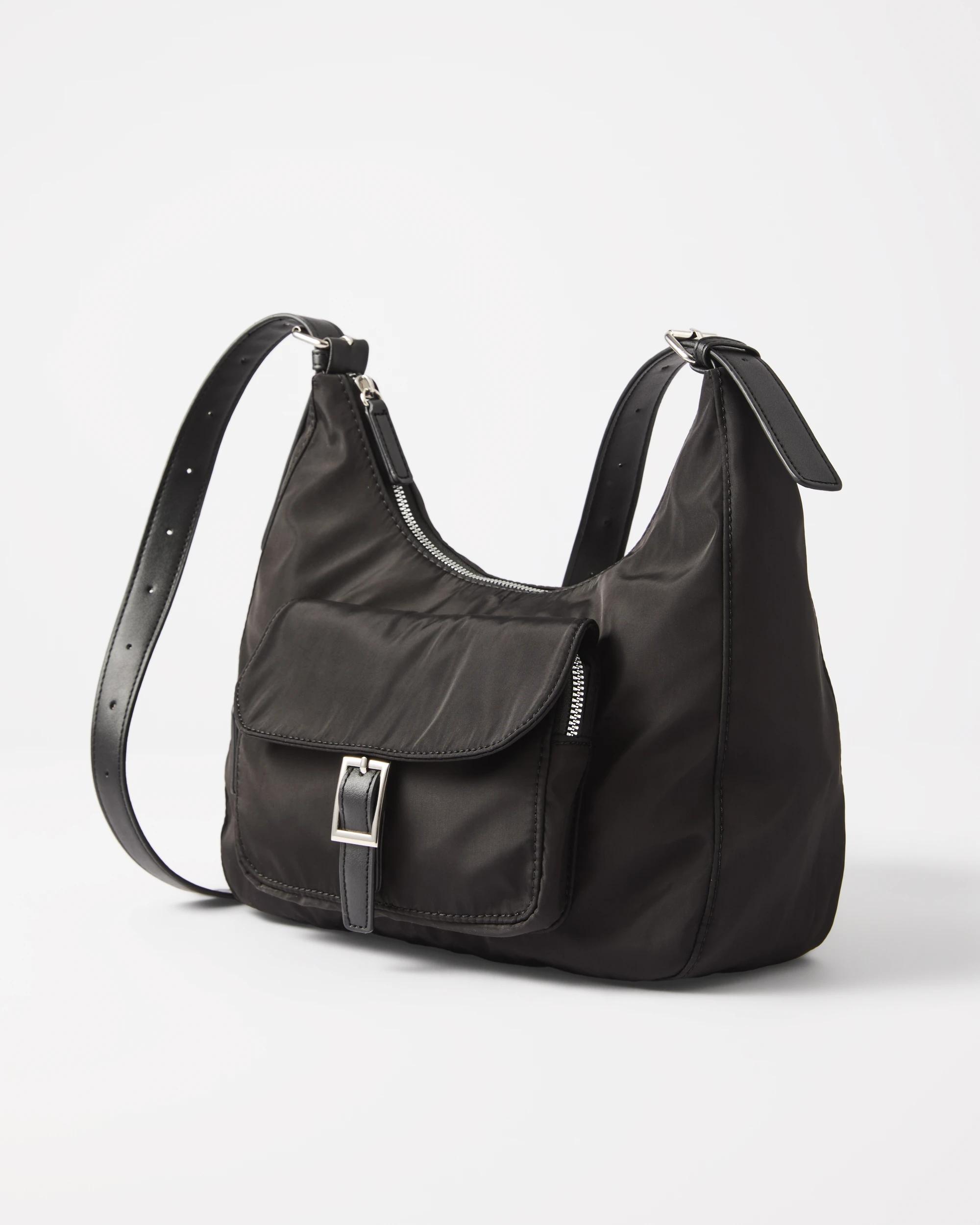 2 Nylon Pocket Crossbody Bag Black, 2 of 7