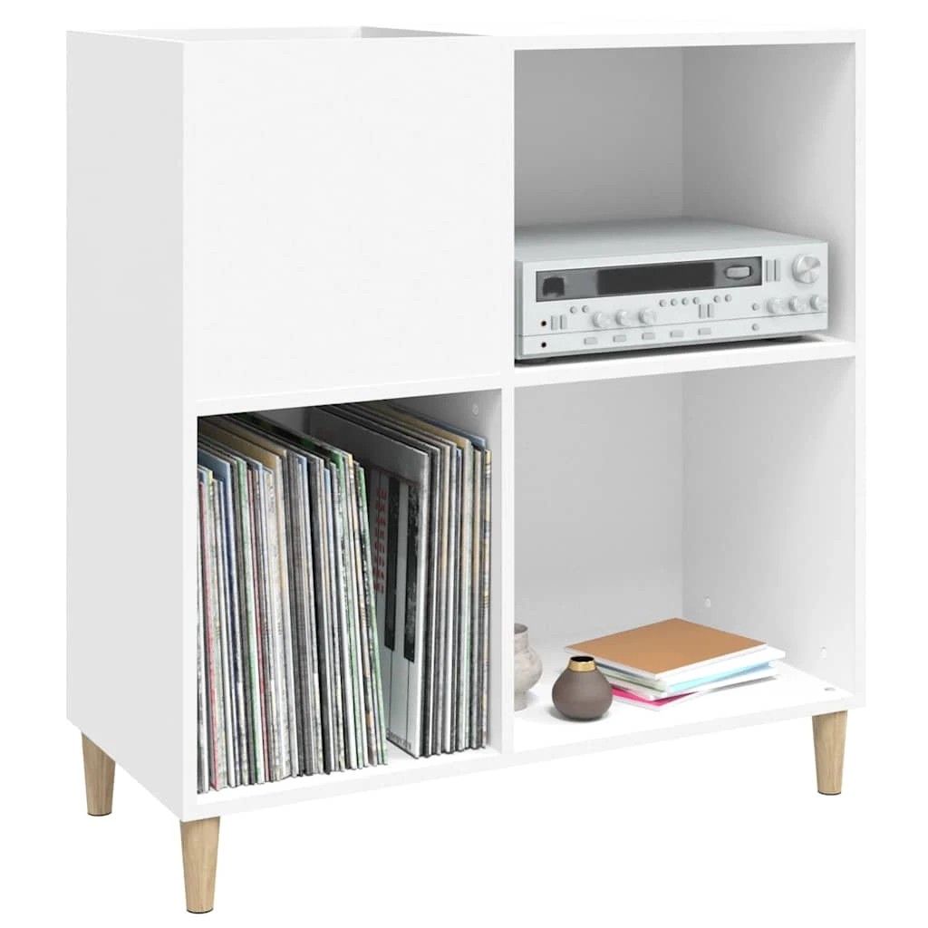 4 vidaXL Record Cabinet with Ample Storage Ample Storage - White, 4 of 10