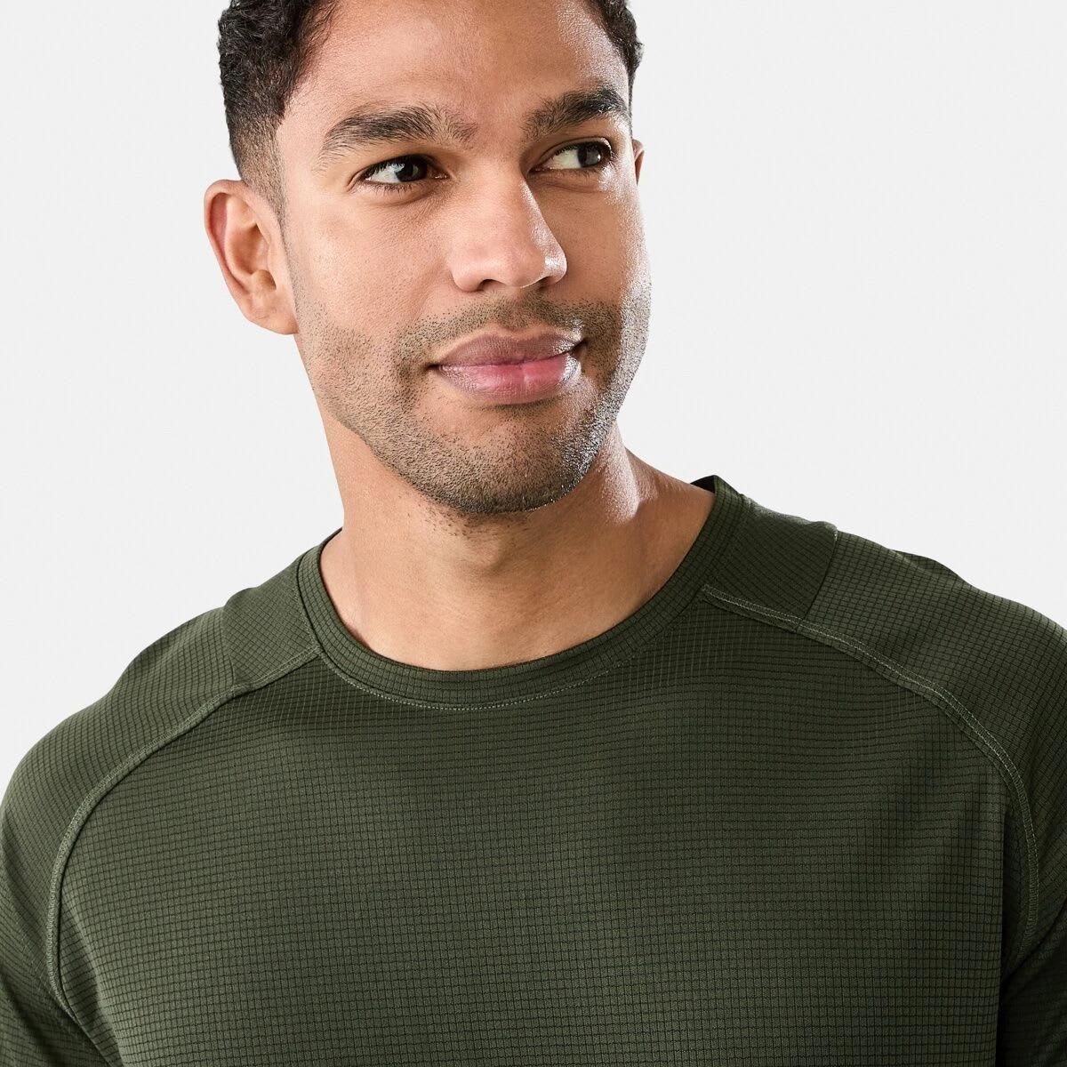 4 Active Mens Performance T-shirt Khaki, 4 of 5