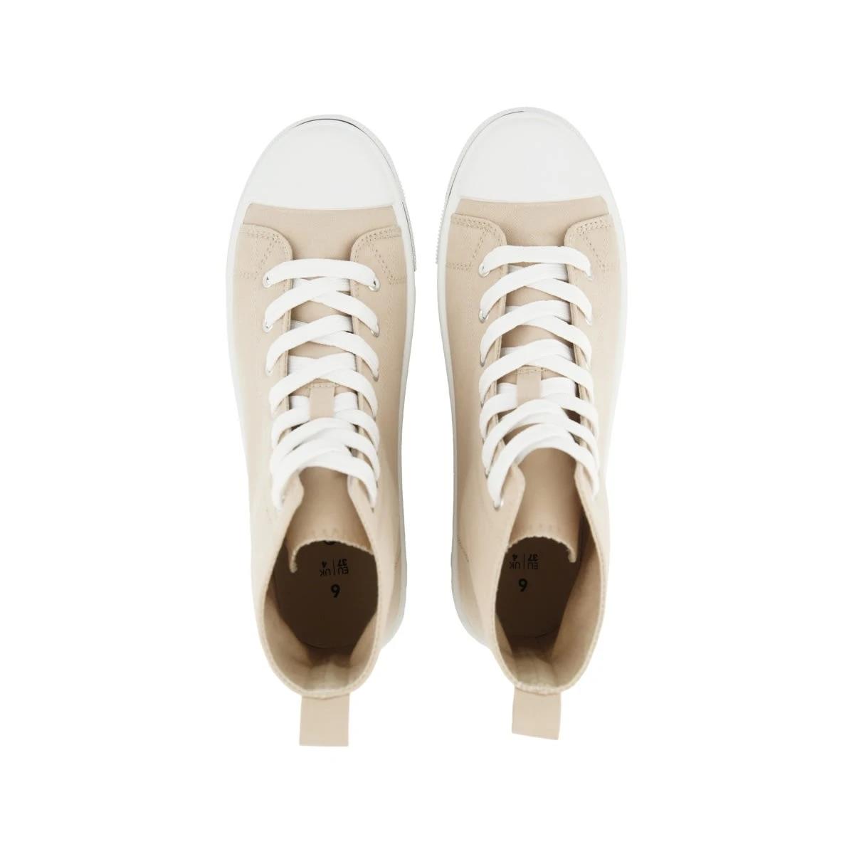 2 Canvas High Top Sneakers Bone, 2 of 5