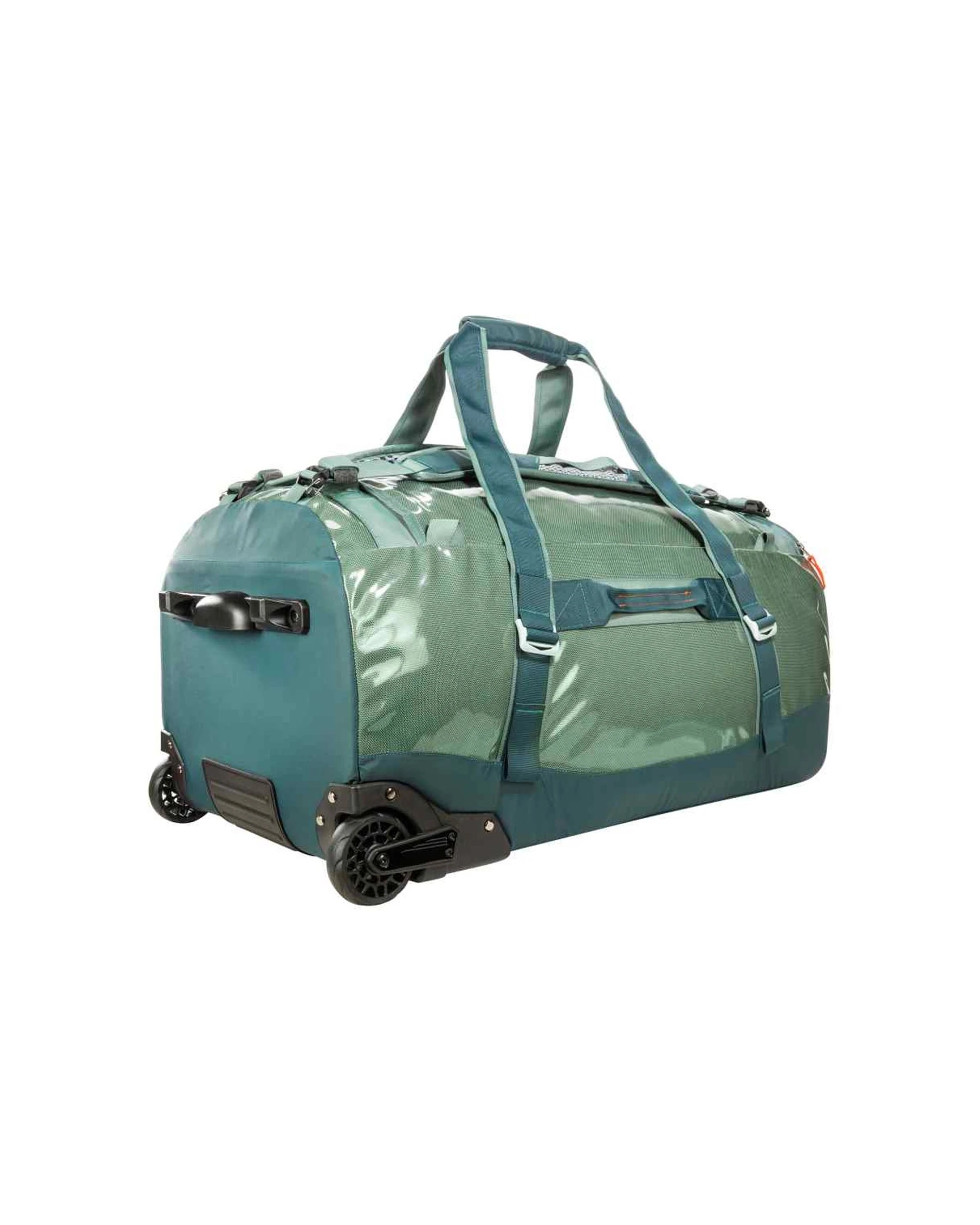 1 Tatonka Barrel Roller 80L Wheeled Duffel Telescopic Handle Travel Bag Nylon - Green, 1 of 3