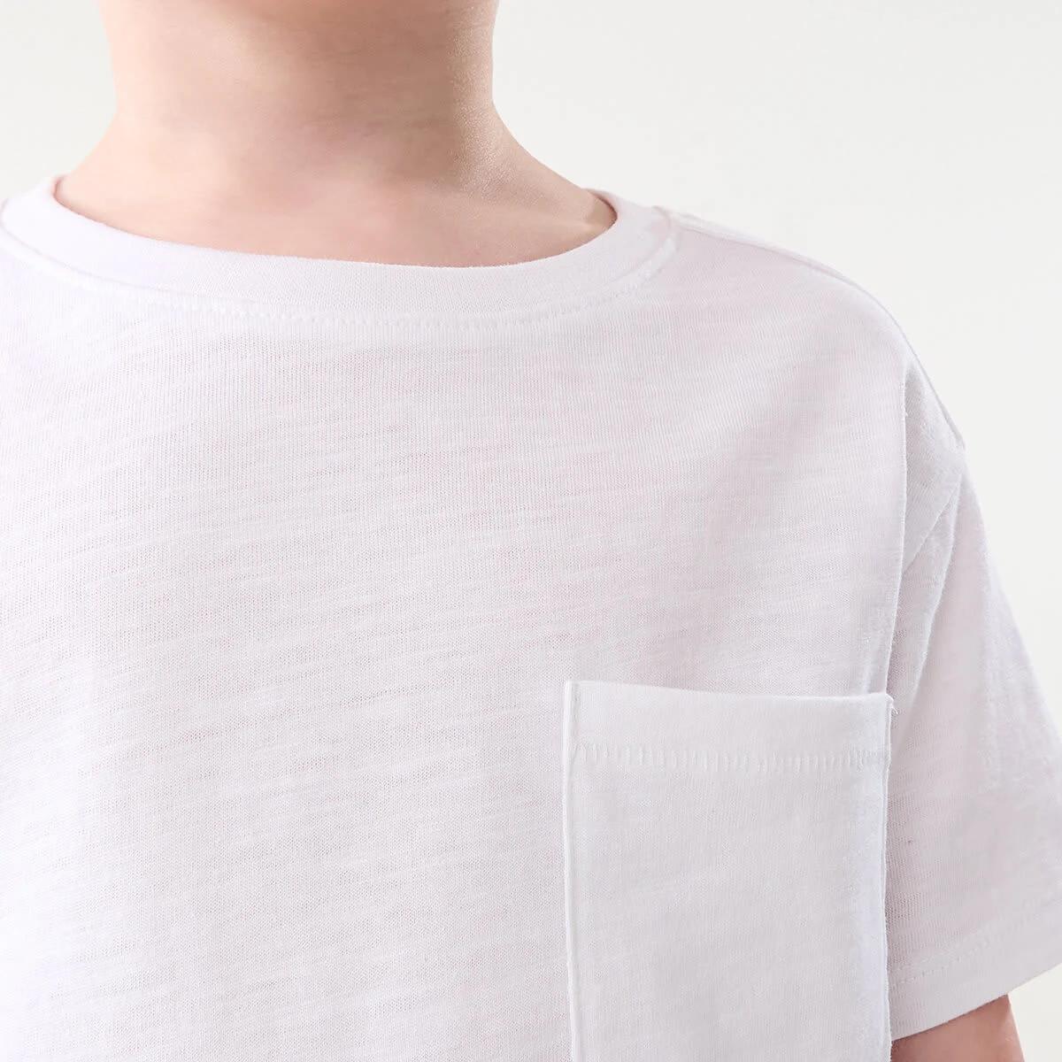 4 Plain Cotton T-shirt White, 4 of 8