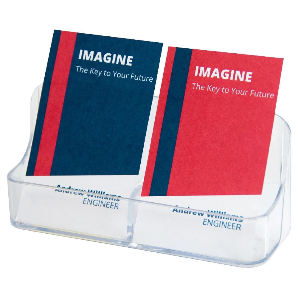 2 Deflecto 2 Pocket Business Card Holder, 2 of 2