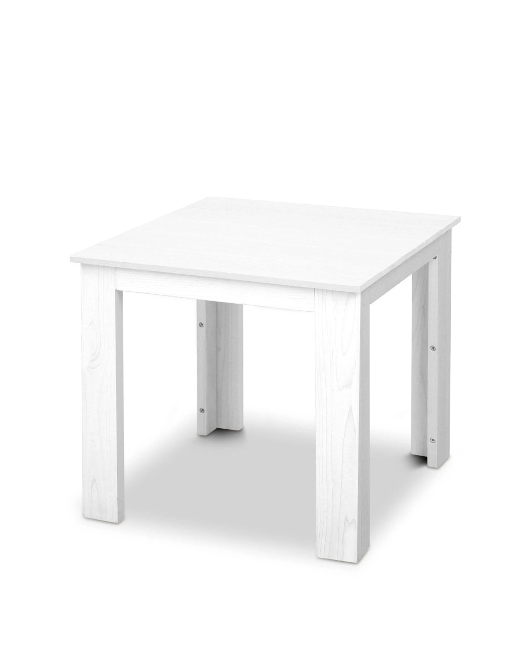 1 Gardeon Coffee Side Table Wooden Desk Outdoor Furniture Camping Garden
 - White, 1 of 3