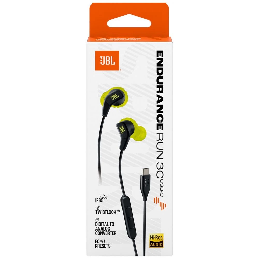 7 JBL Endurance Run 3 USB-C Earphones Black, 7 of 7