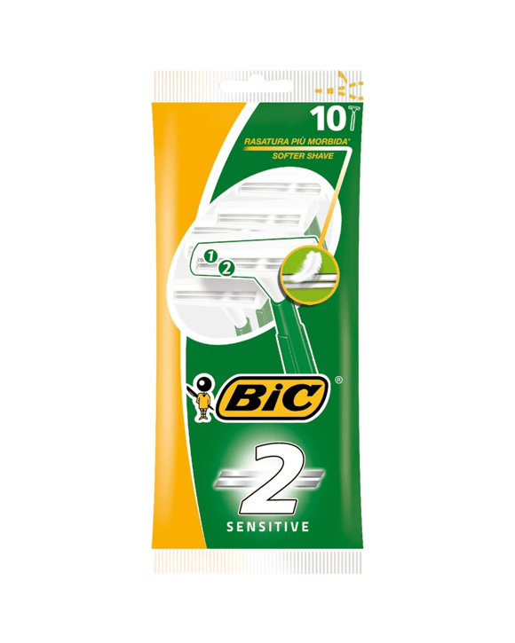 10 Pack BIC Twin Easy Sensitive Disposable Razors