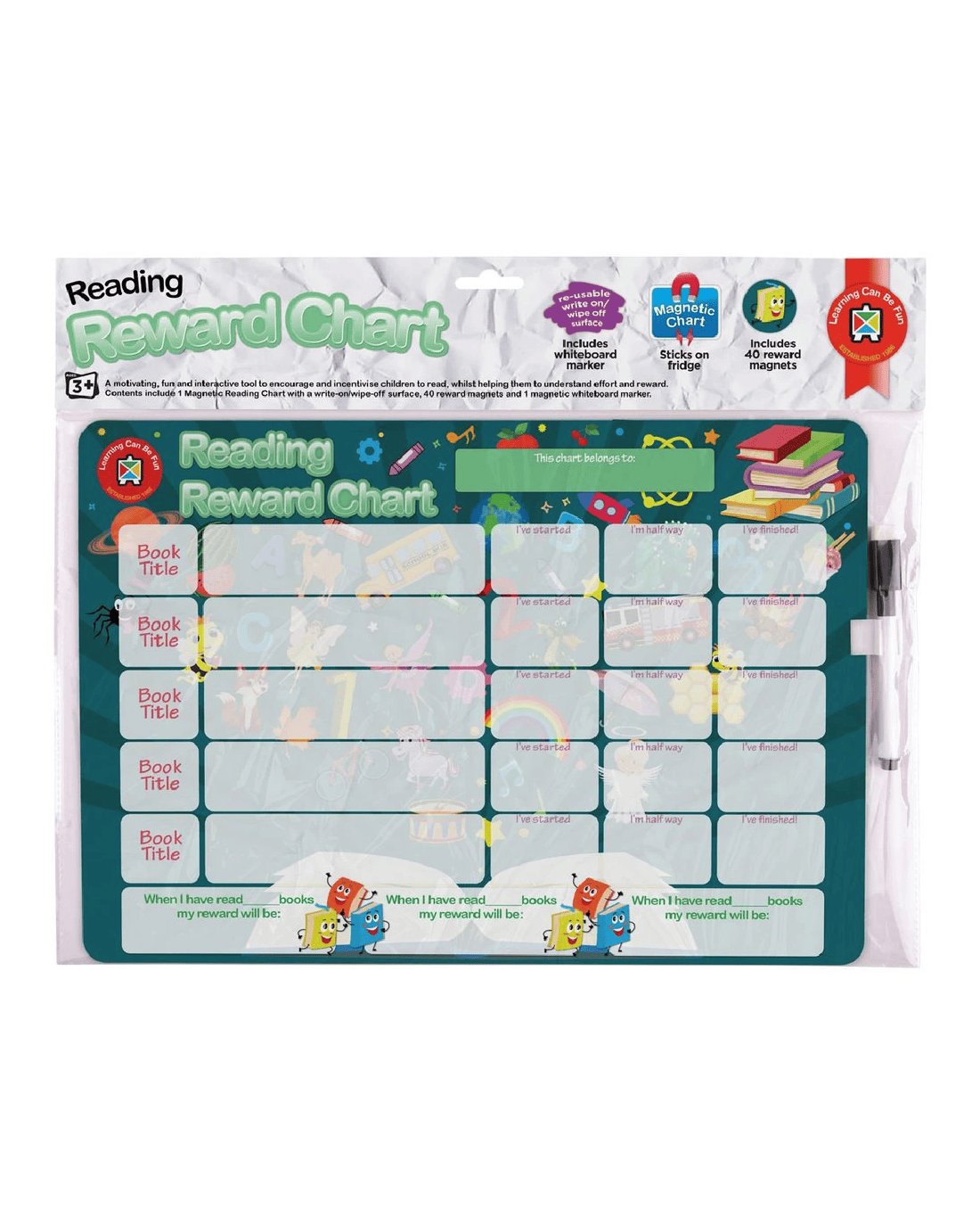 Learning Can Be Fun Reading Reward Chart - Kmart