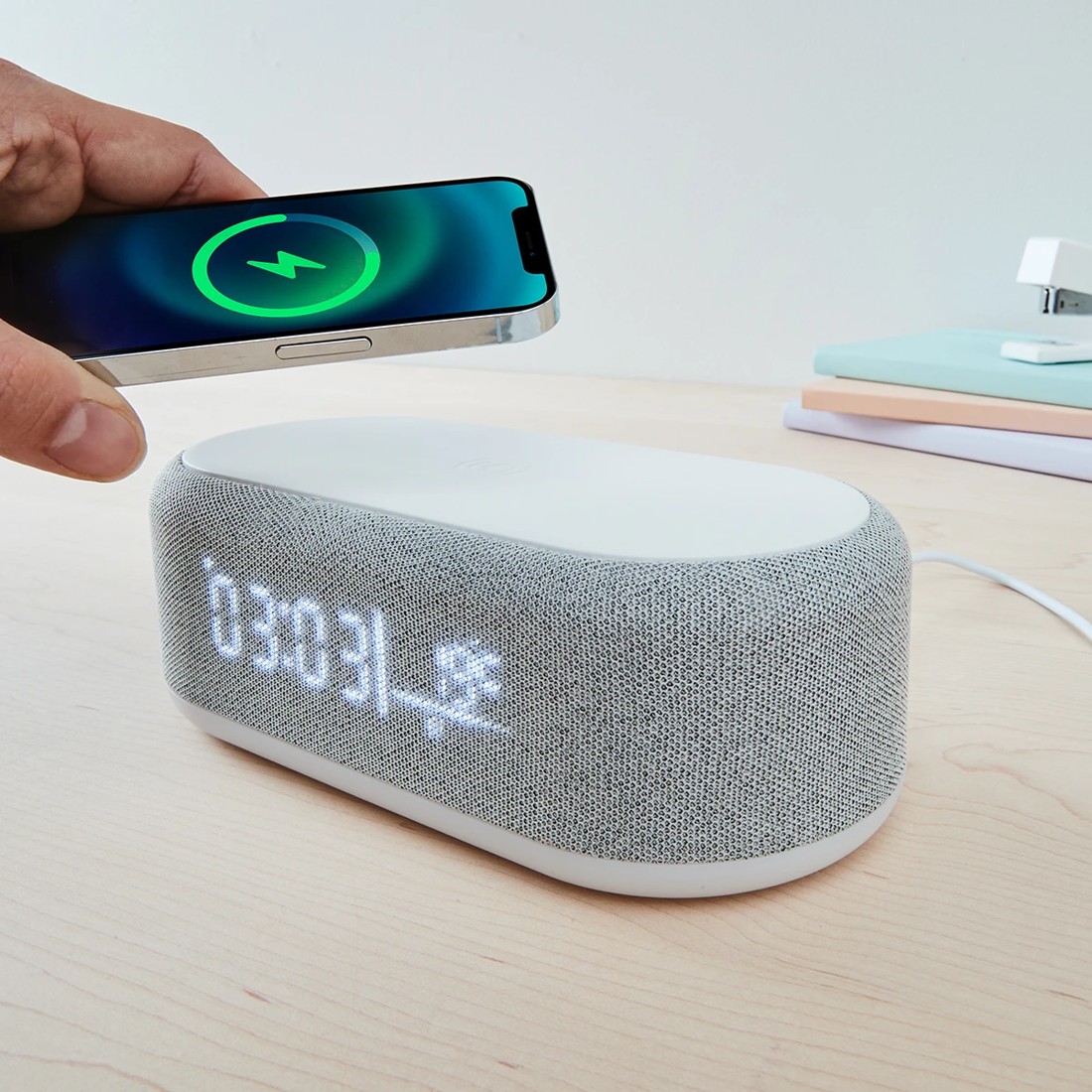 1 Alarm Clock with Wireless Charger, 1 of 10