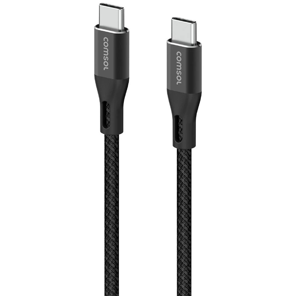 1 Comsol USB-C Cable 2m Black, 1 of 4