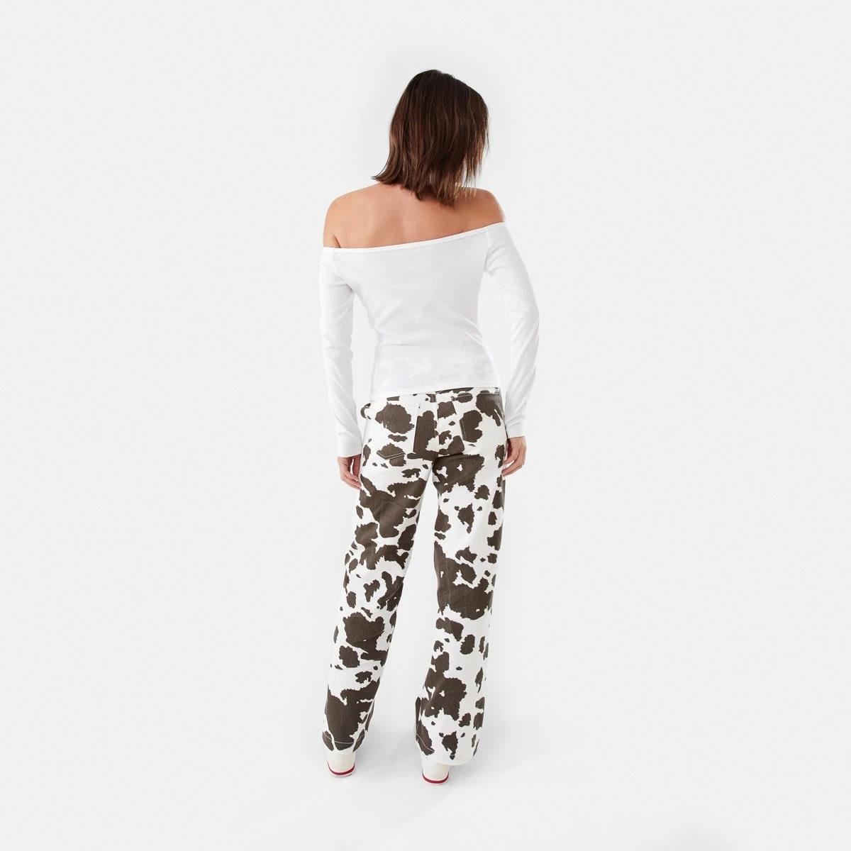 4 Long Sleeve Stud Detail Top Snw White, 4 of 7