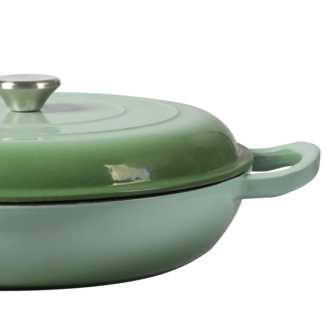 4 Toque Cast Iron Dutch 3.5l - Green, 4 of 6