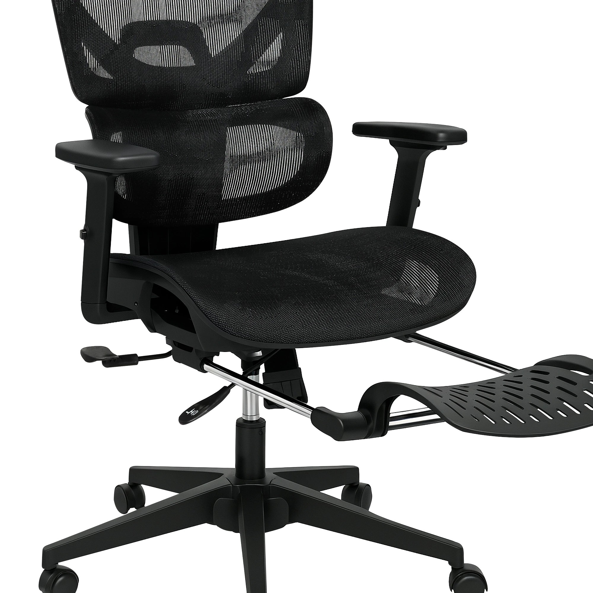 4 Levede Ergonomic Mesh Office Chair With Footrest, 4 of 7