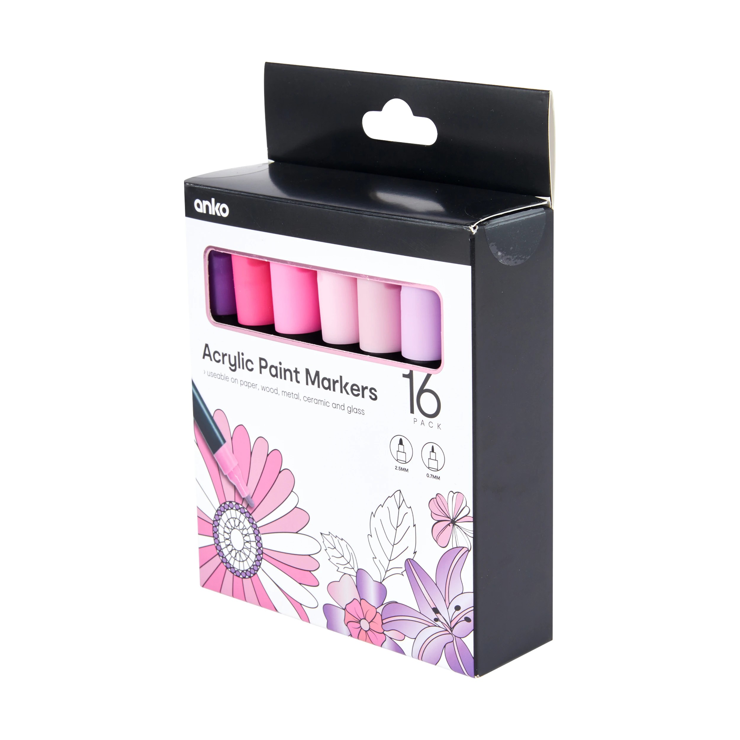2 16 Pack Acrylic Paint Markers - Tonal Purple, 2 of 8