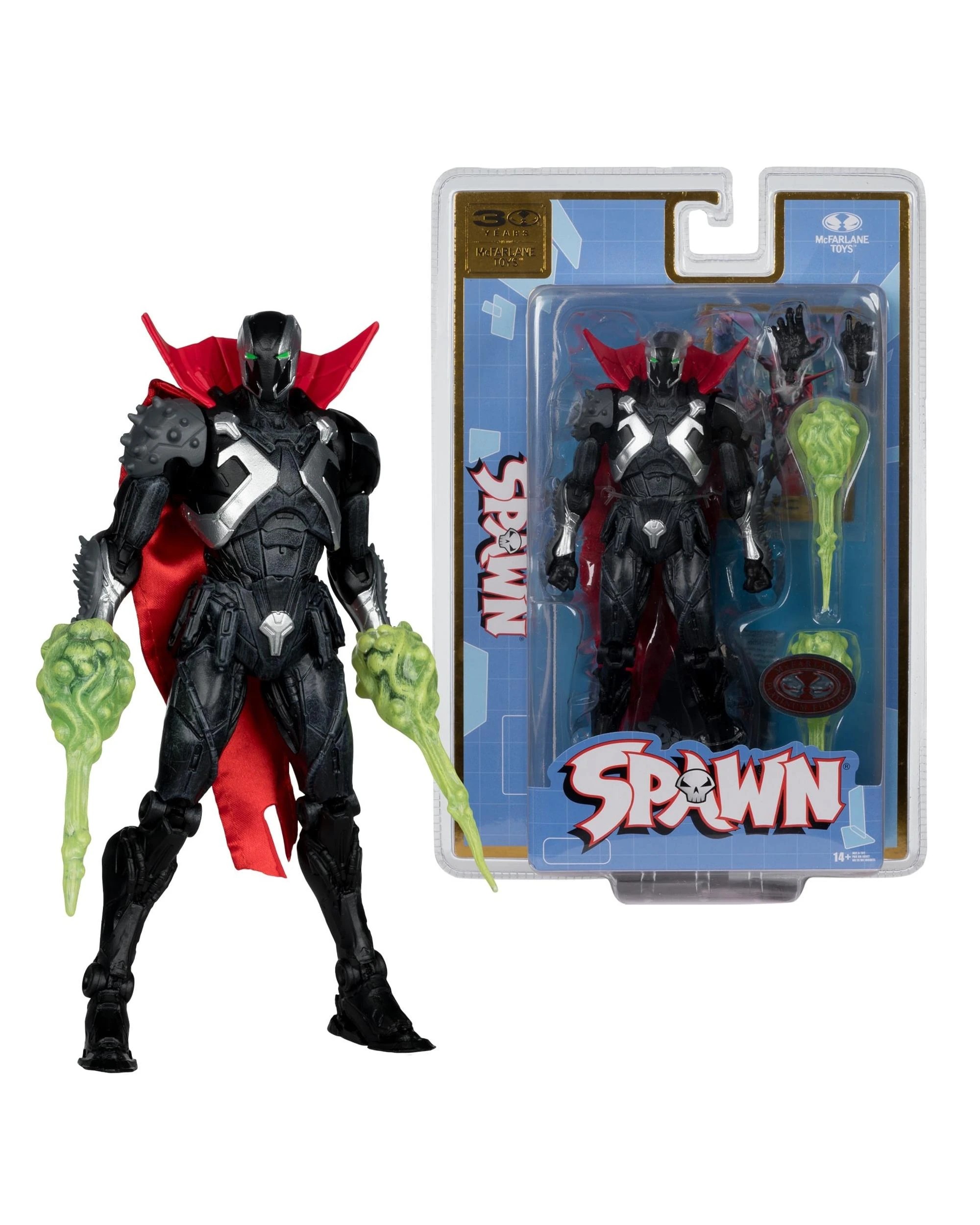 1 McFarlane 30th Anniversary Spawn The Deviant Rat City Red Platinum Edition 7 inch Action Figure, 1 of 10