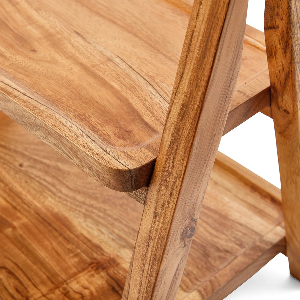 8 2 Tier Acacia Serving Stand, 8 of 10