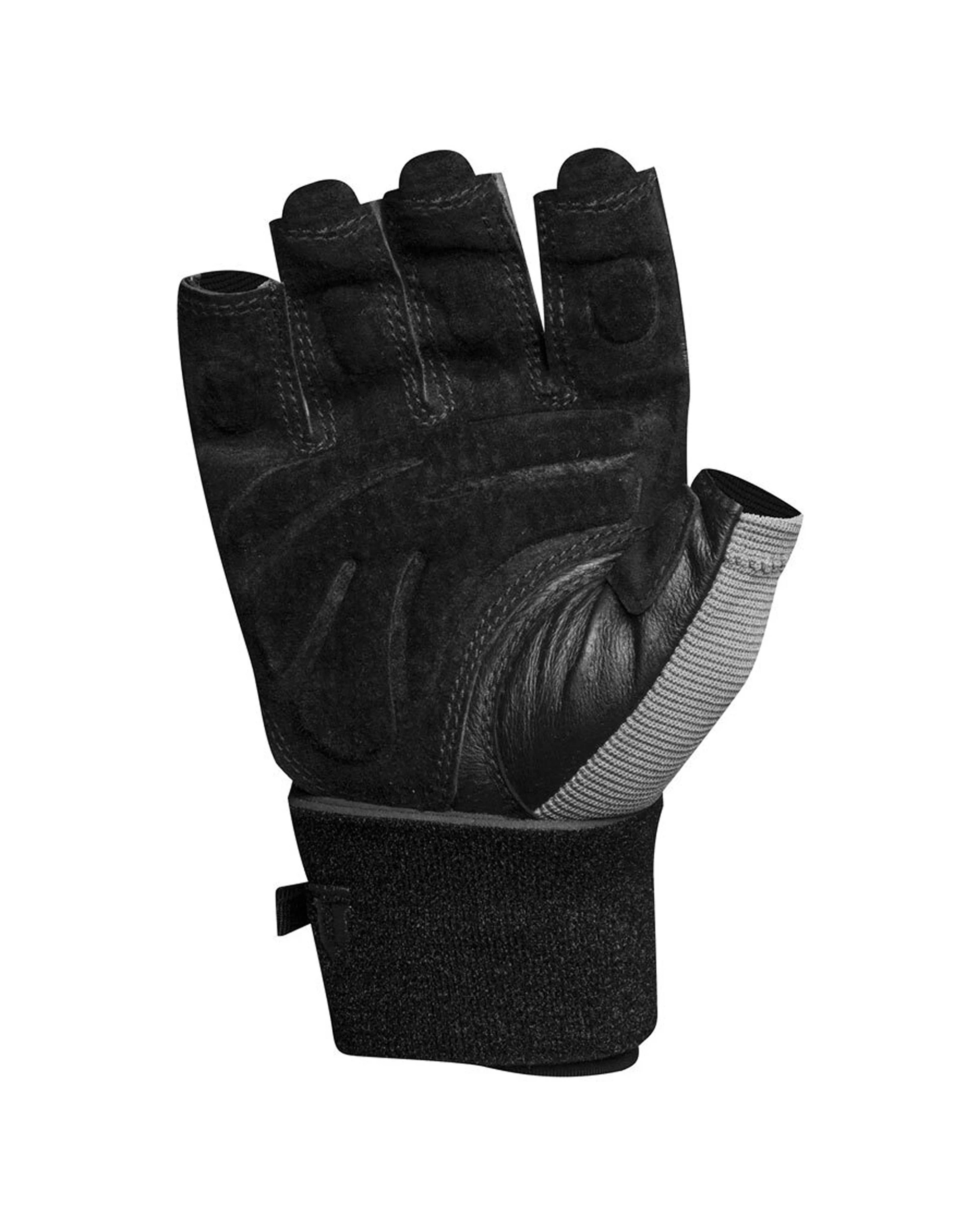 3 Lifttech Fitness Klutch Weight Gloves Wrist Support With Wrist Wrap - L - Black, 3 of 3