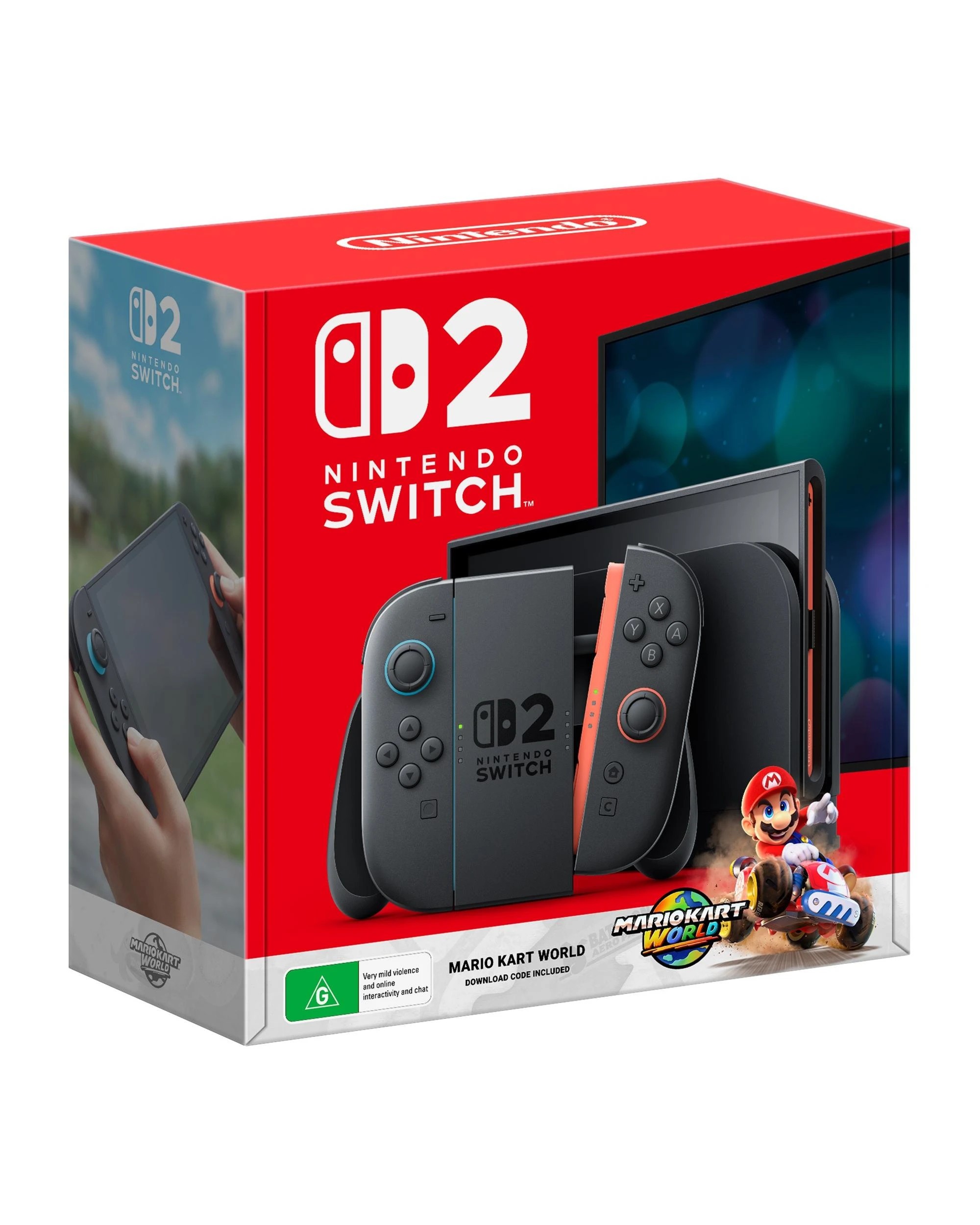 1 Nintendo Switch 2 Console with Mario Kart World Bundle with Bonus Offer - Black, 1 of 9