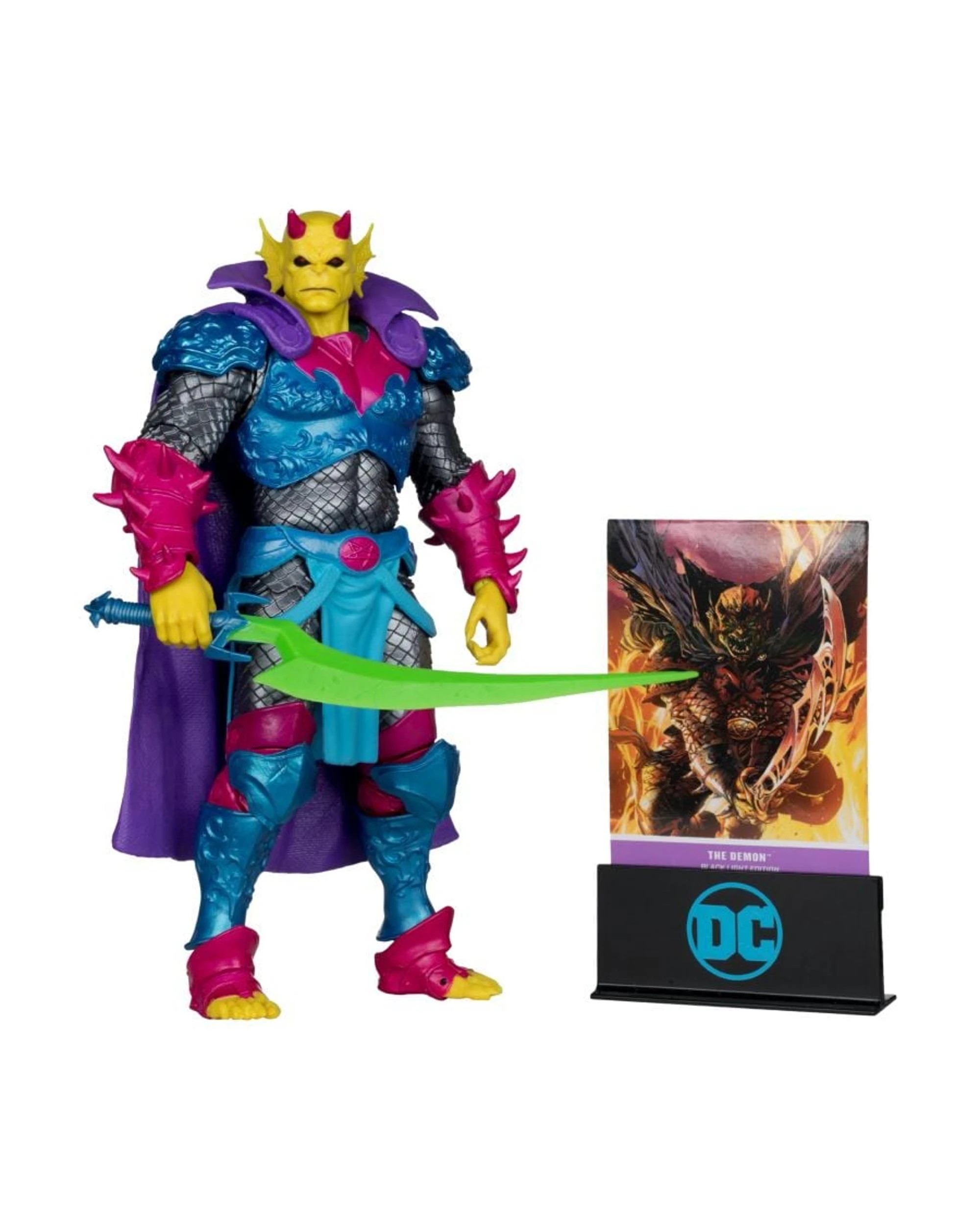 3 DC Multiverse Demon Knights The Demon Black Light Edition Gold Label 7 inch Action Figure, 3 of 9