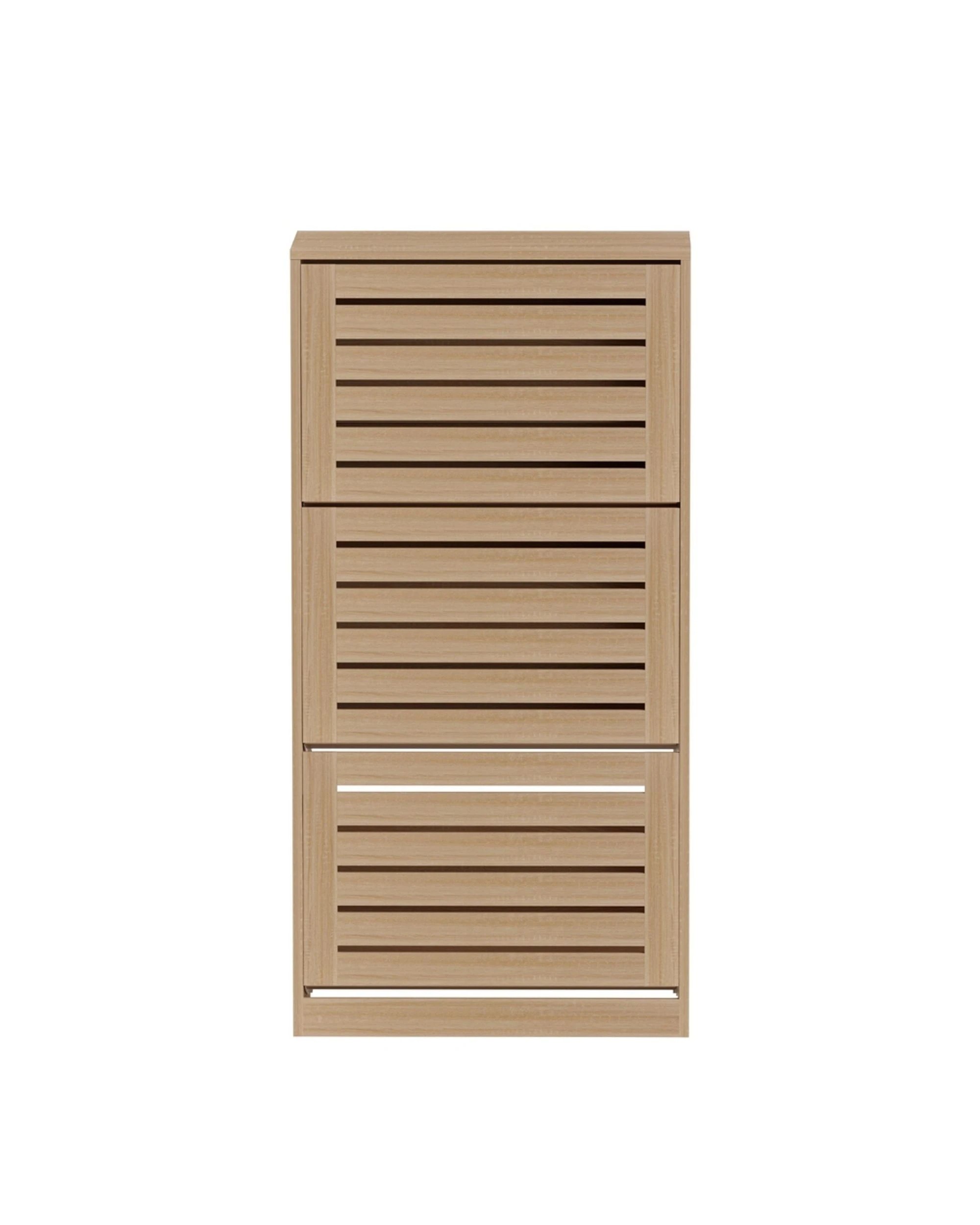 2 Artiss Shoe Cabinet Storage Drawer - Natural, 2 of 7