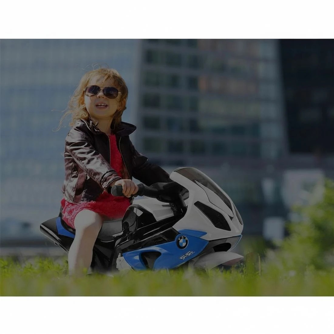 5 Kids Electric Ride On Car Police Motorcycle Motorbike BMW Licensed S1000RR - Blue, 5 of 6