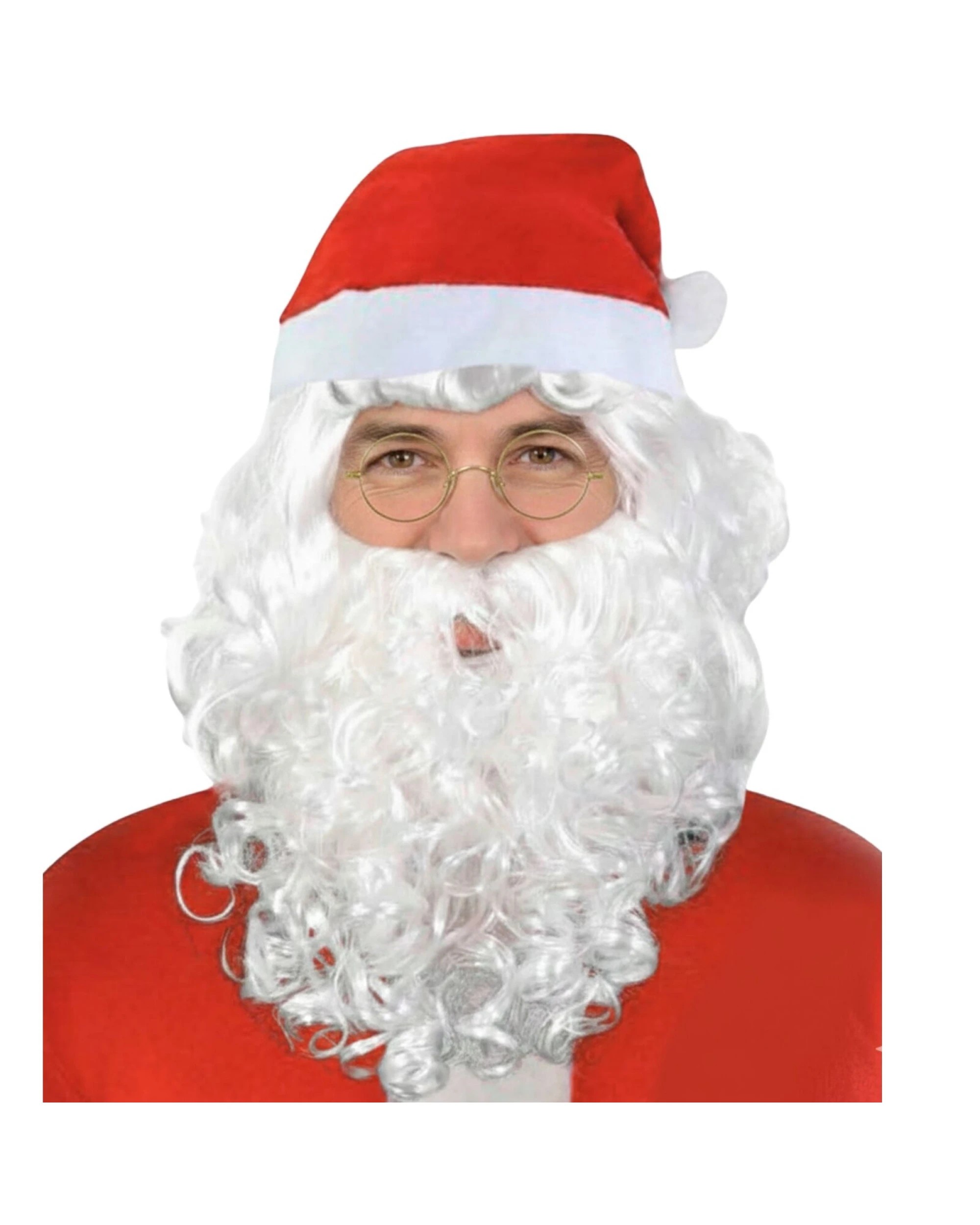 1 BR Costumes Santa Hat and Beard Set for Christmas Costumes, 1 of 1