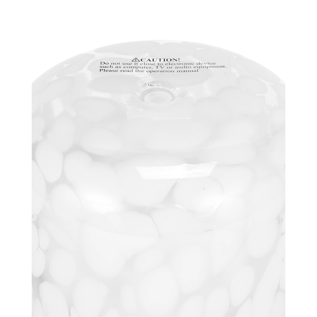 4 White Confetti Glass Look Aroma Diffuser, 4 of 7