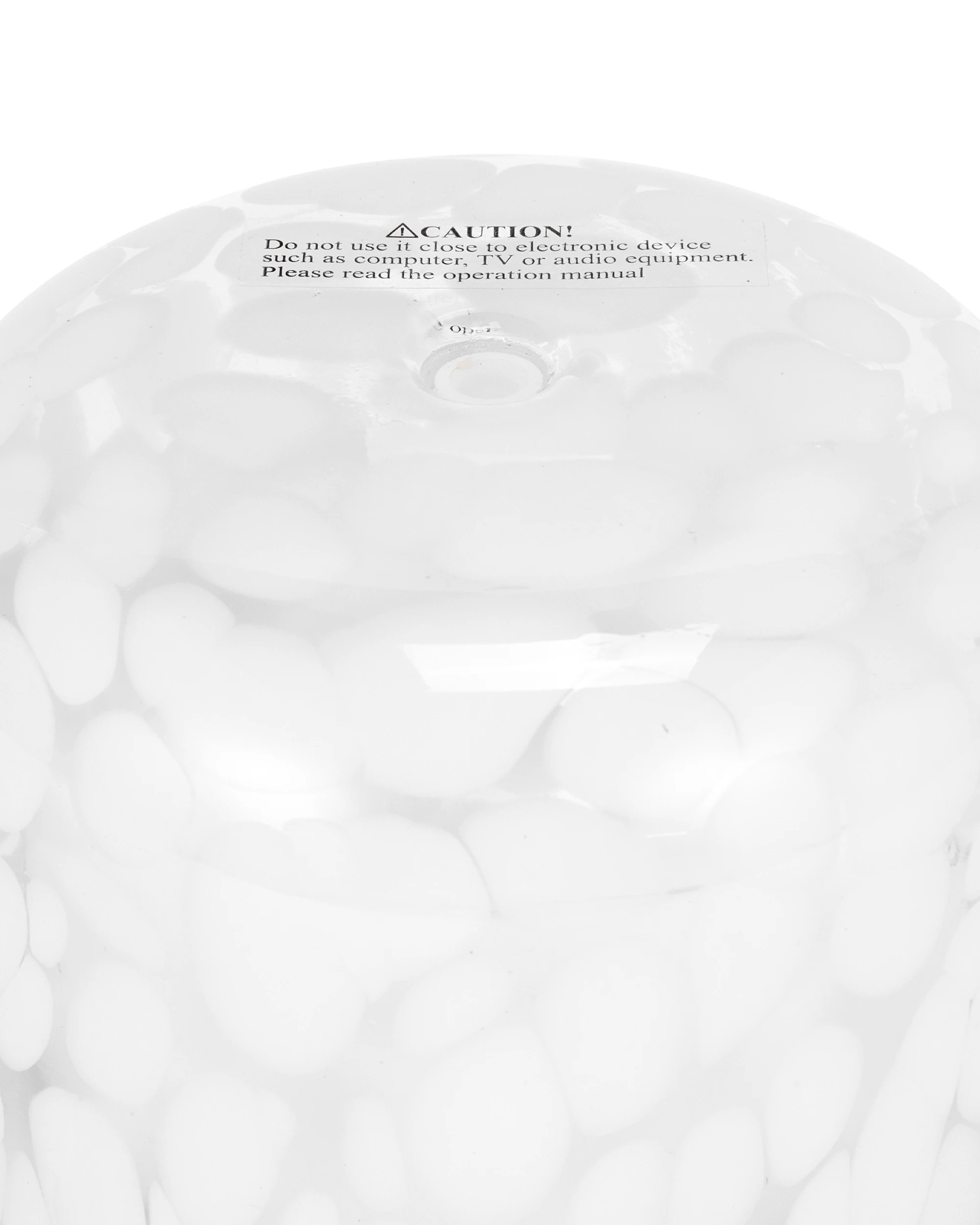 4 White Confetti Glass Look Aroma Diffuser, 4 of 7