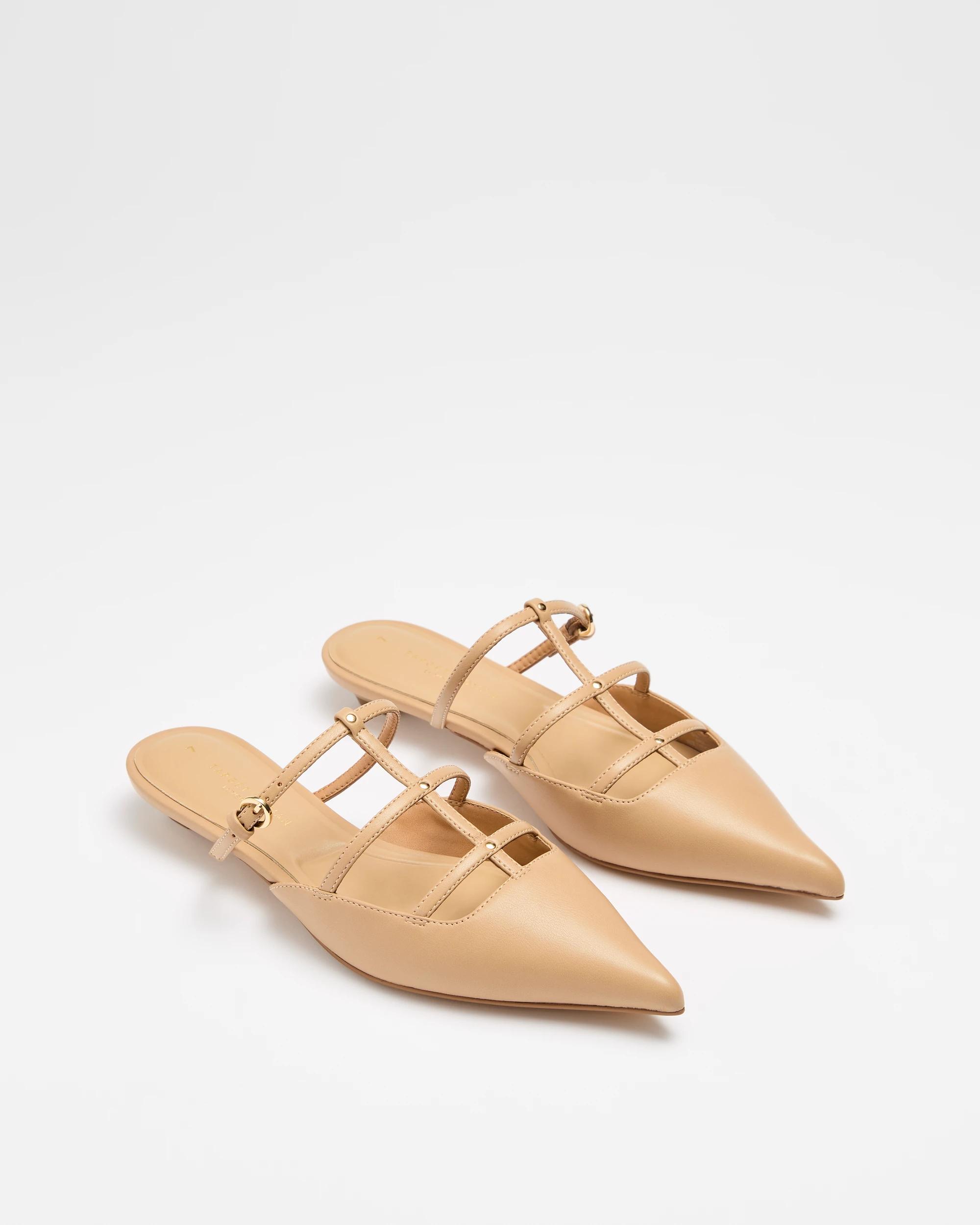 3 Target Womens Caged Stud Flat - Jaimie BEIGE, 3 of 3