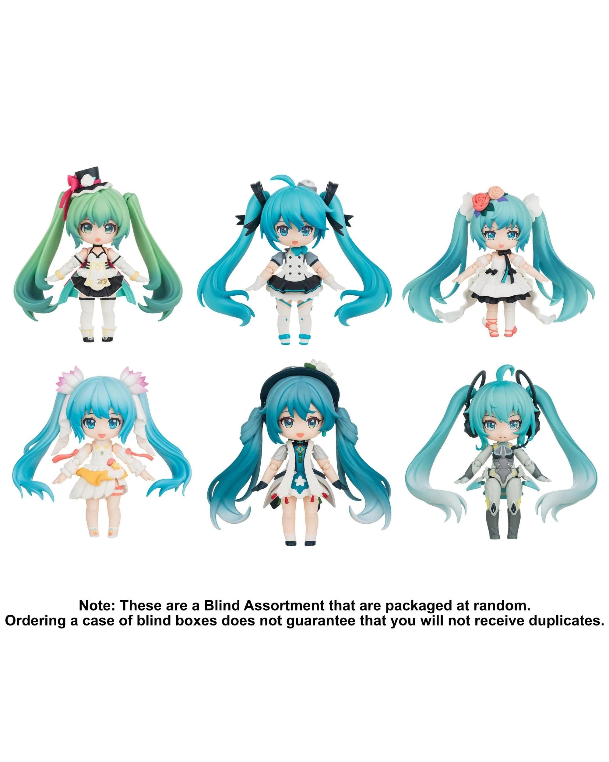 2 Blokees Hatsune Miku DaaLaMode Q Series MikuWithYou Blind Box Full Case Set of 6, 2 of 10
