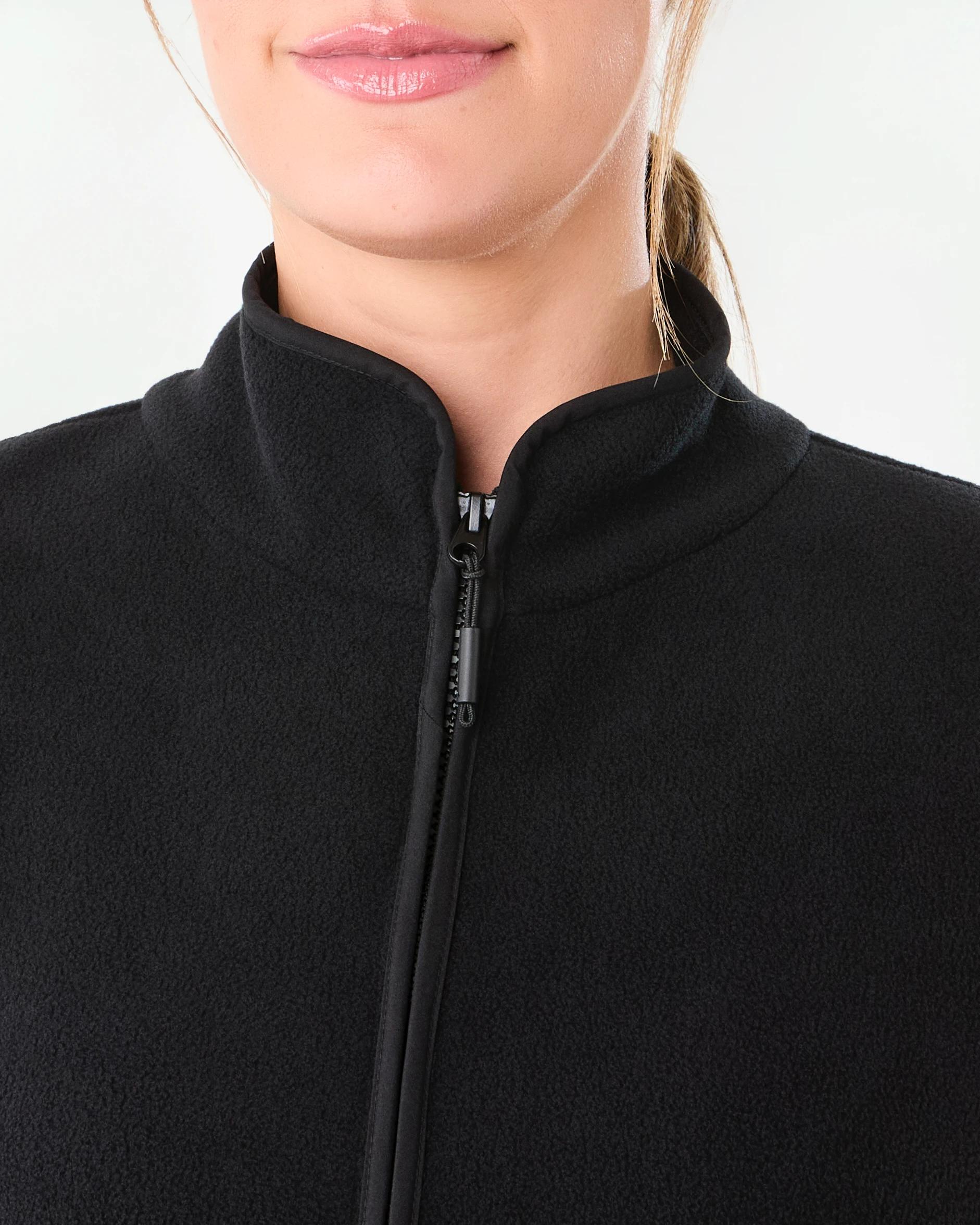 6 Active Womens Outdoor Fleece Jacket Black, 6 of 7