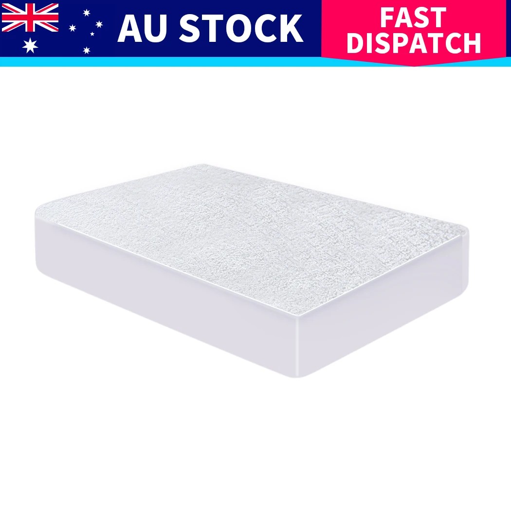 8 Dreamz Terry Cotton Fyllt Fitted Waterproof Mattress Protector - Double Bed, 8 of 8