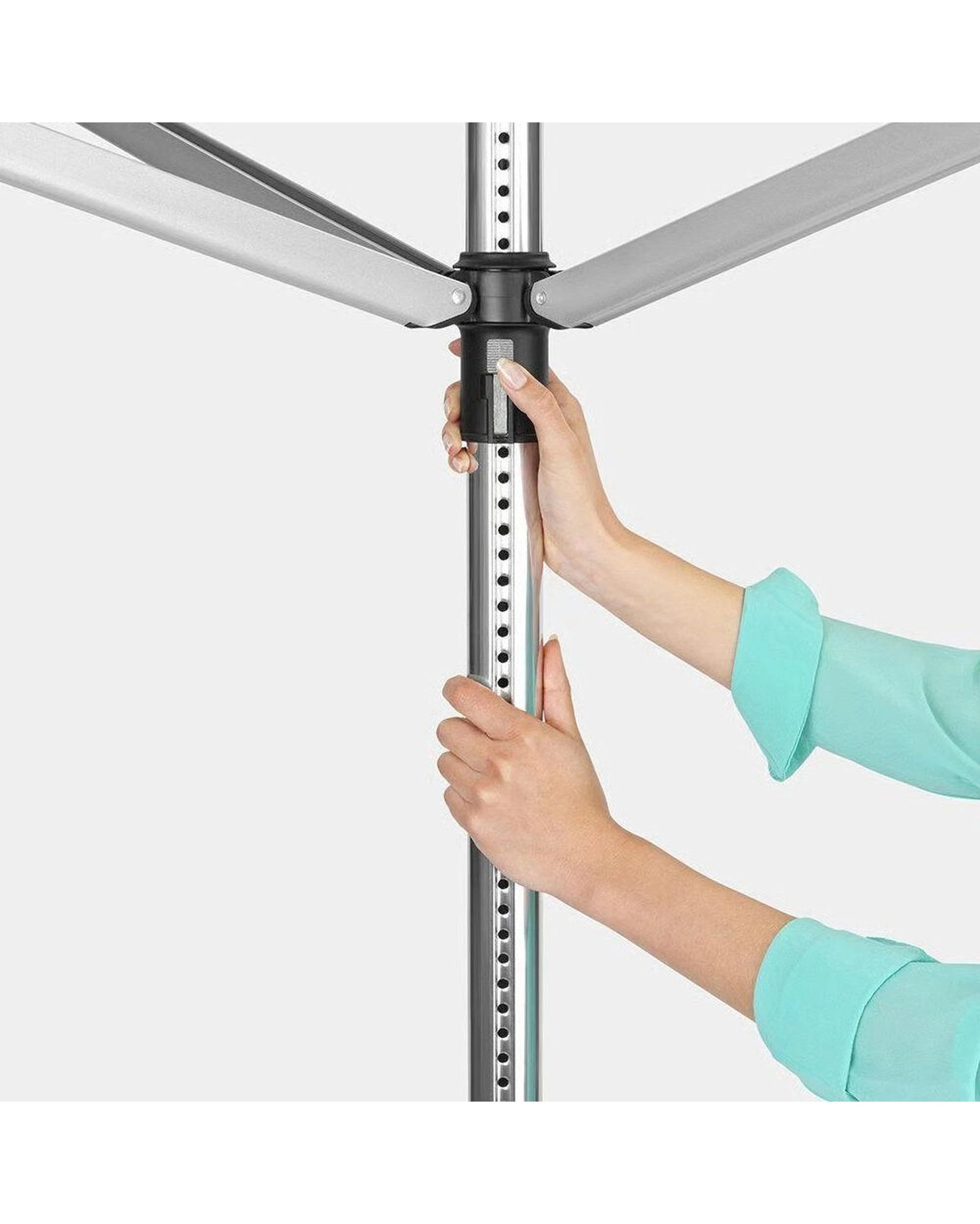 3 Brabantia Rotary Dryer LiftOMatic 4 Arm  60m With Soil Spear - Silver, 3 of 5