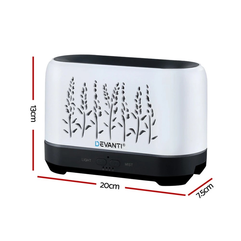 2 Devanti Aroma Diffuser Aromatherapy Flame 200ml - Multi, 2 of 7