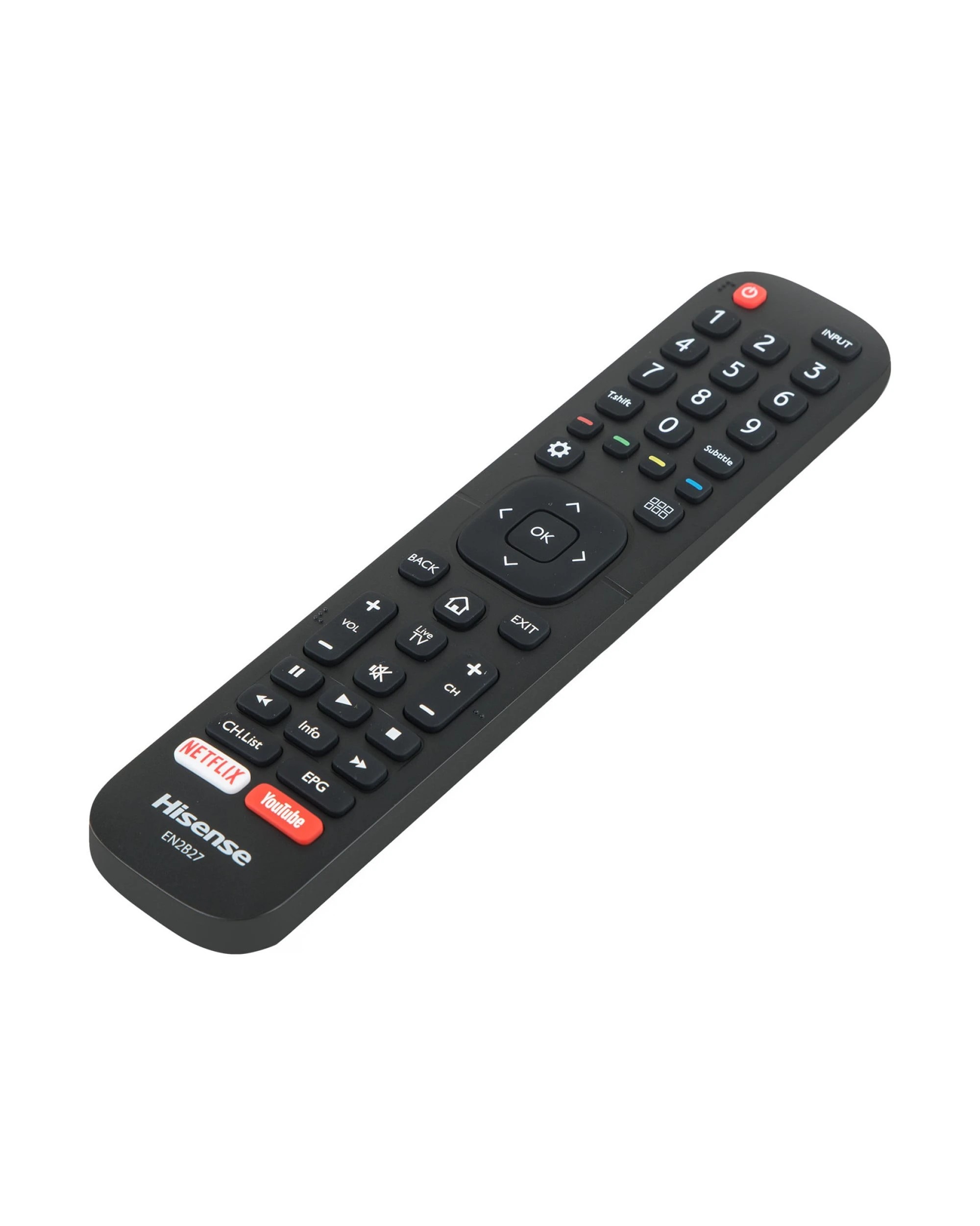 2 Hisense Genuine TV Remote Control T178581 EN2B27 - Black, 2 of 5